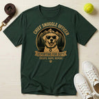 Chief Snuggle Officer Dog  — Reporting for Duty (Treats, Naps, Repeat) T-Shirt
