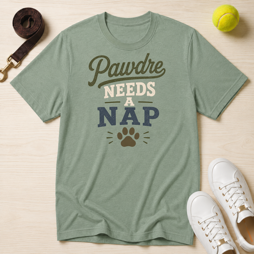 Pawdre Needs a Nap T-Shirt