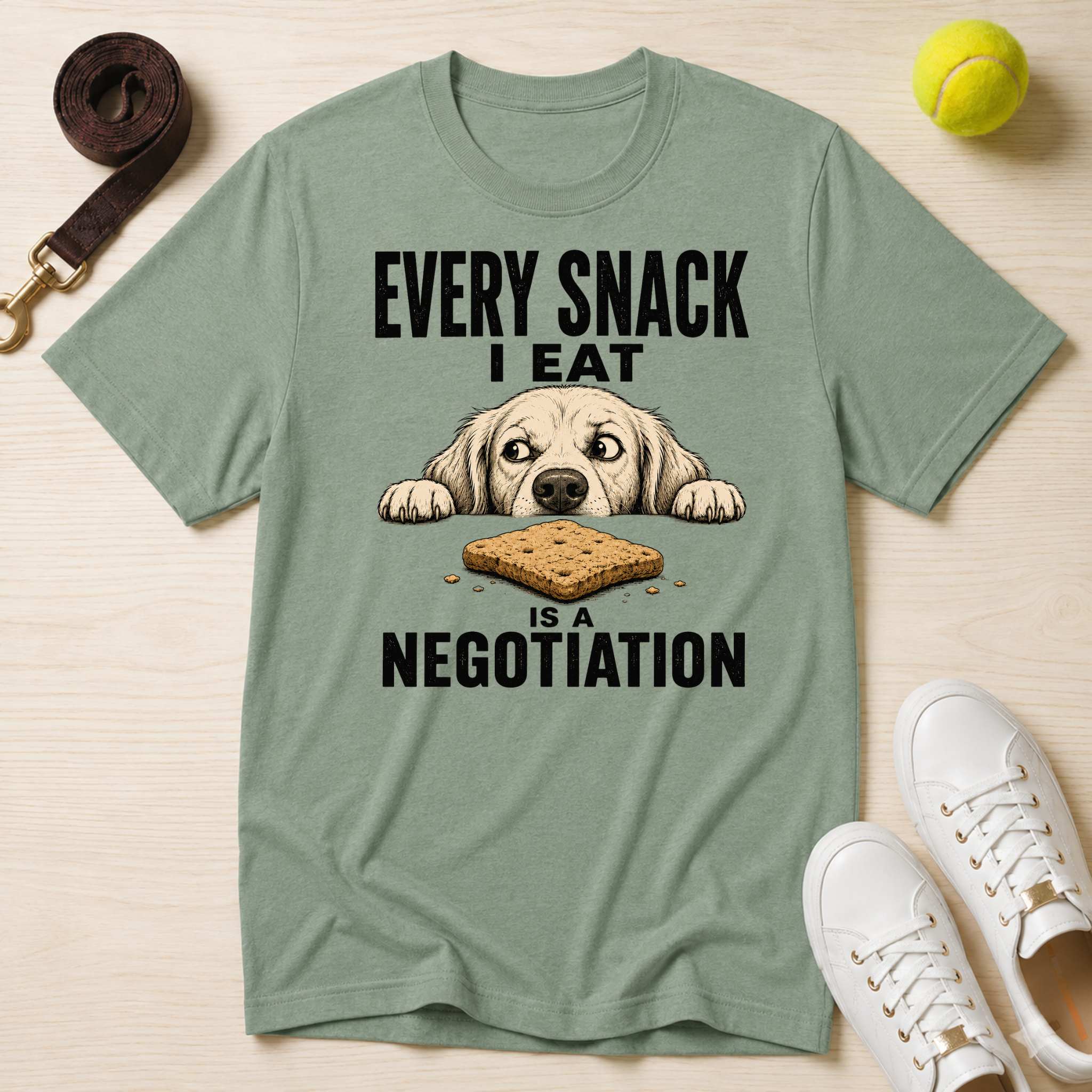 Every Snack I Eat Is A Negotiation Dog T-Shirt