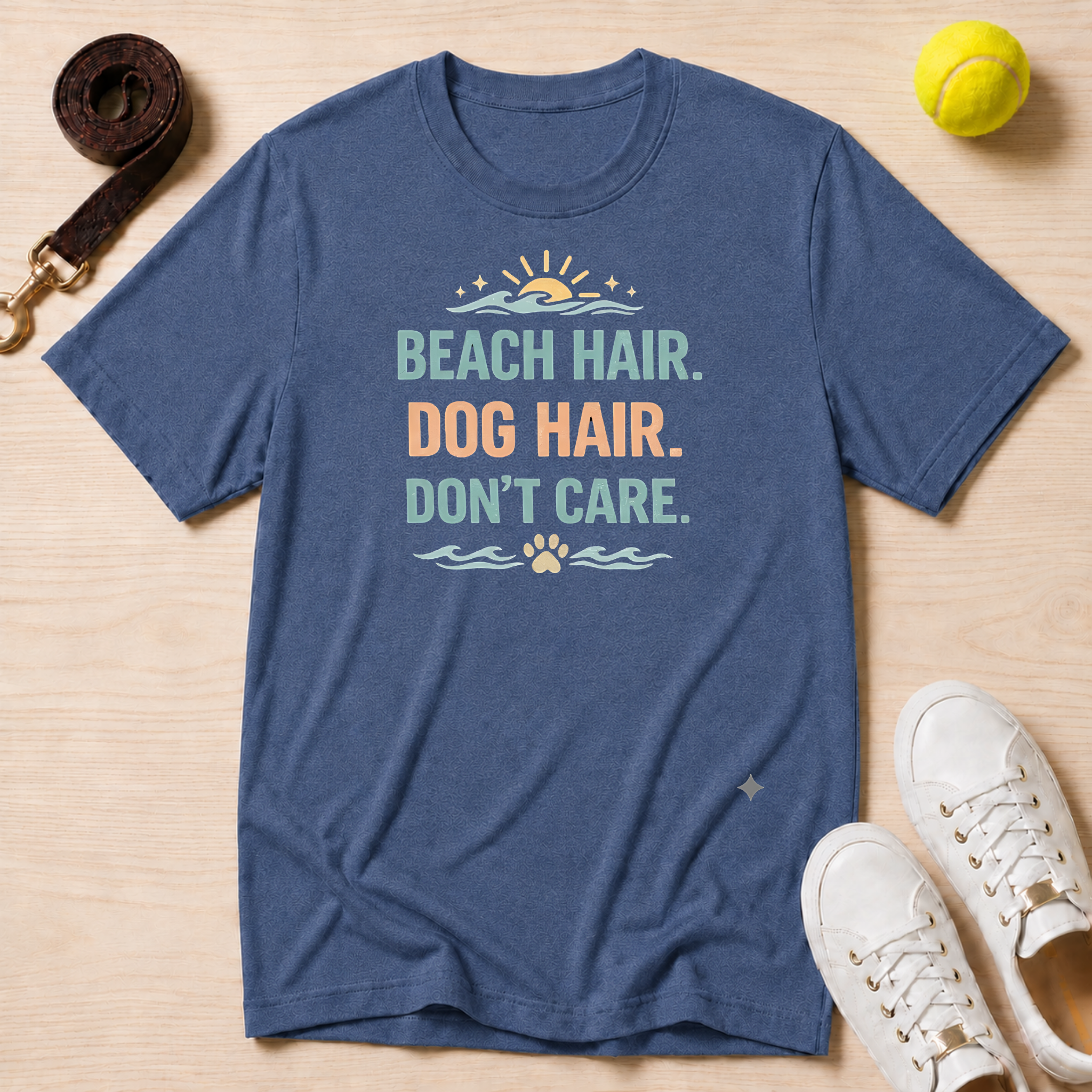 Beach Hair. Dog Hair. Don't Care. T-Shirt