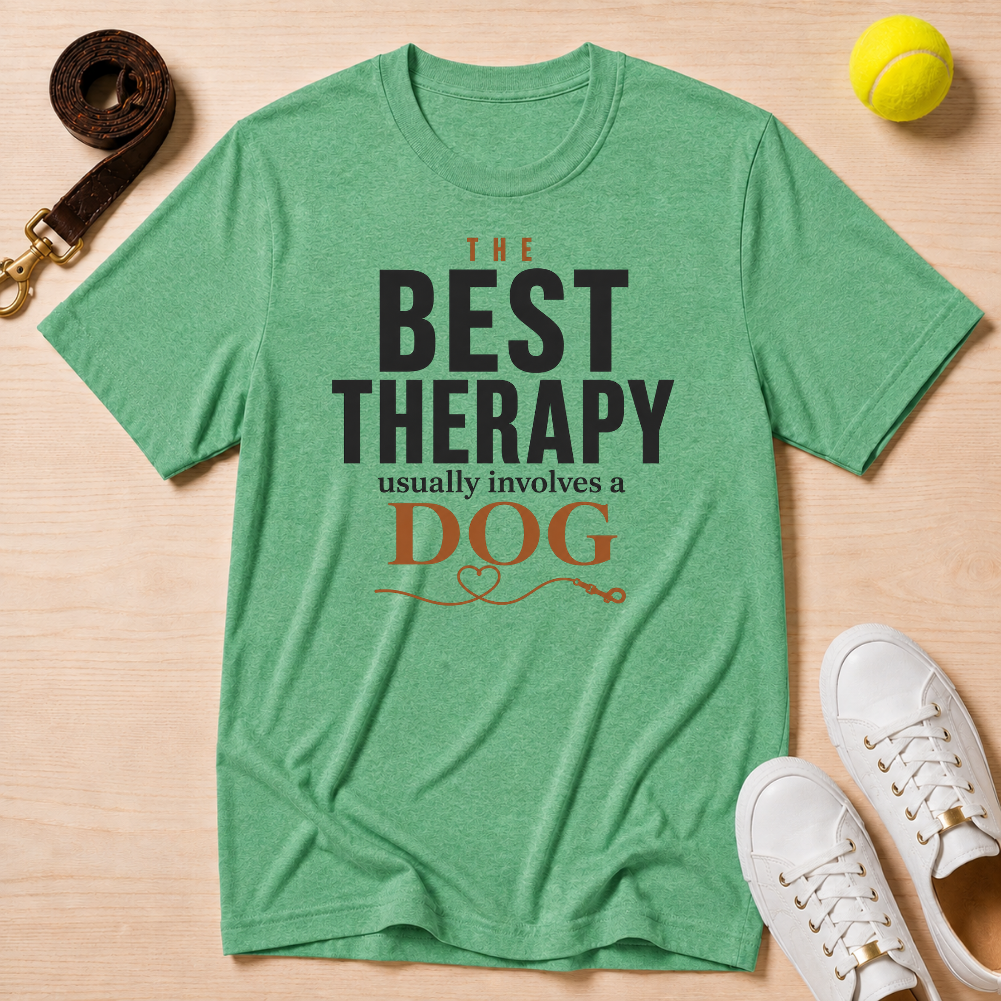 The Best Therapy Usually Involves a Dog, Classic Tee
