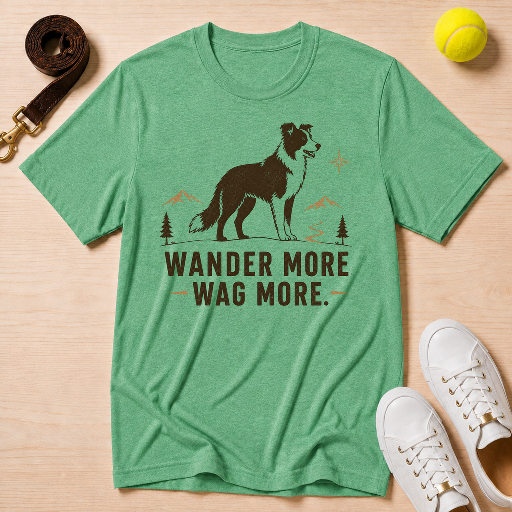 Wander More Wag More, Classic Tee