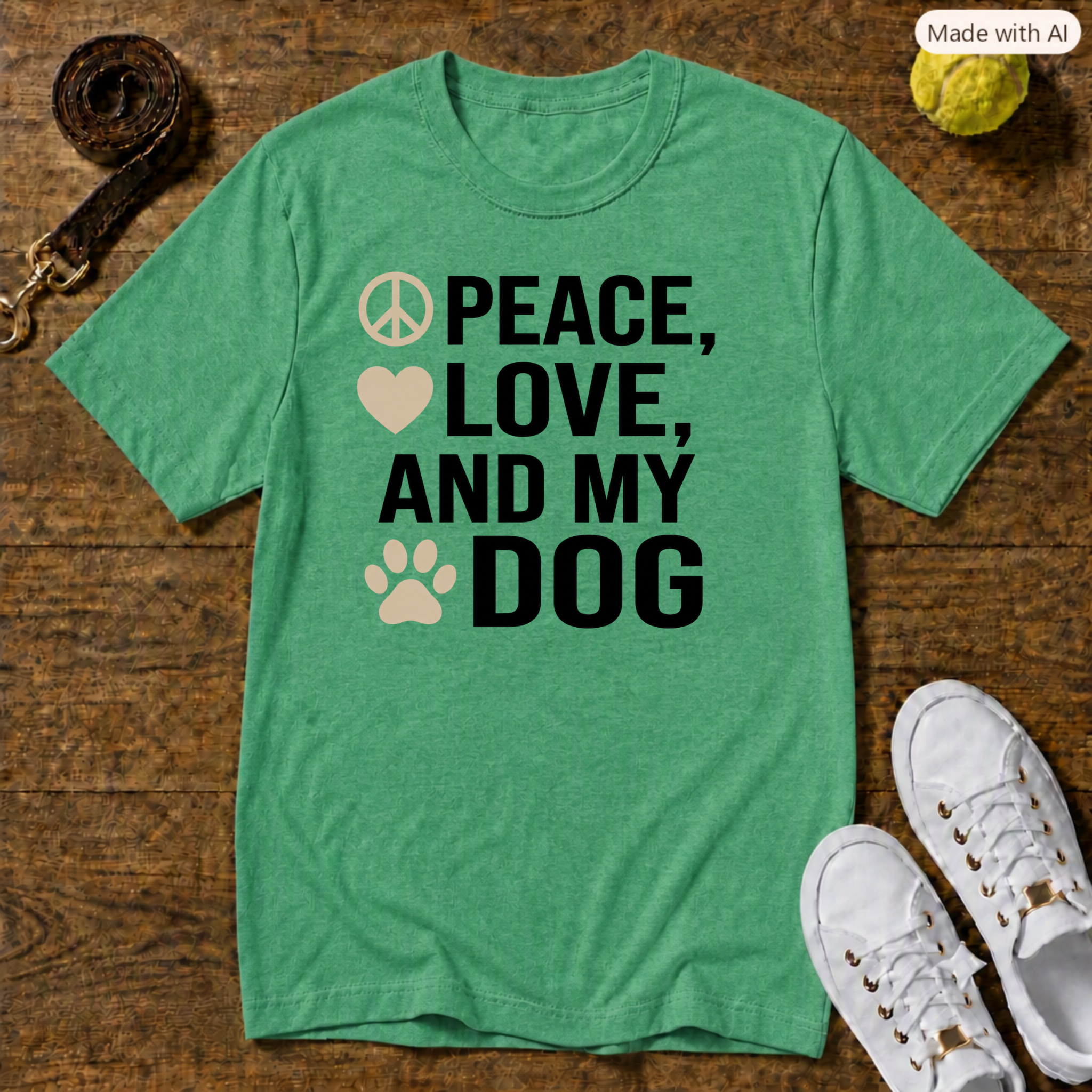 Peace, Love T-Shirt – Gildan Softstyle