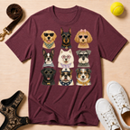 Cute Dogs Grid T‑Shirt
