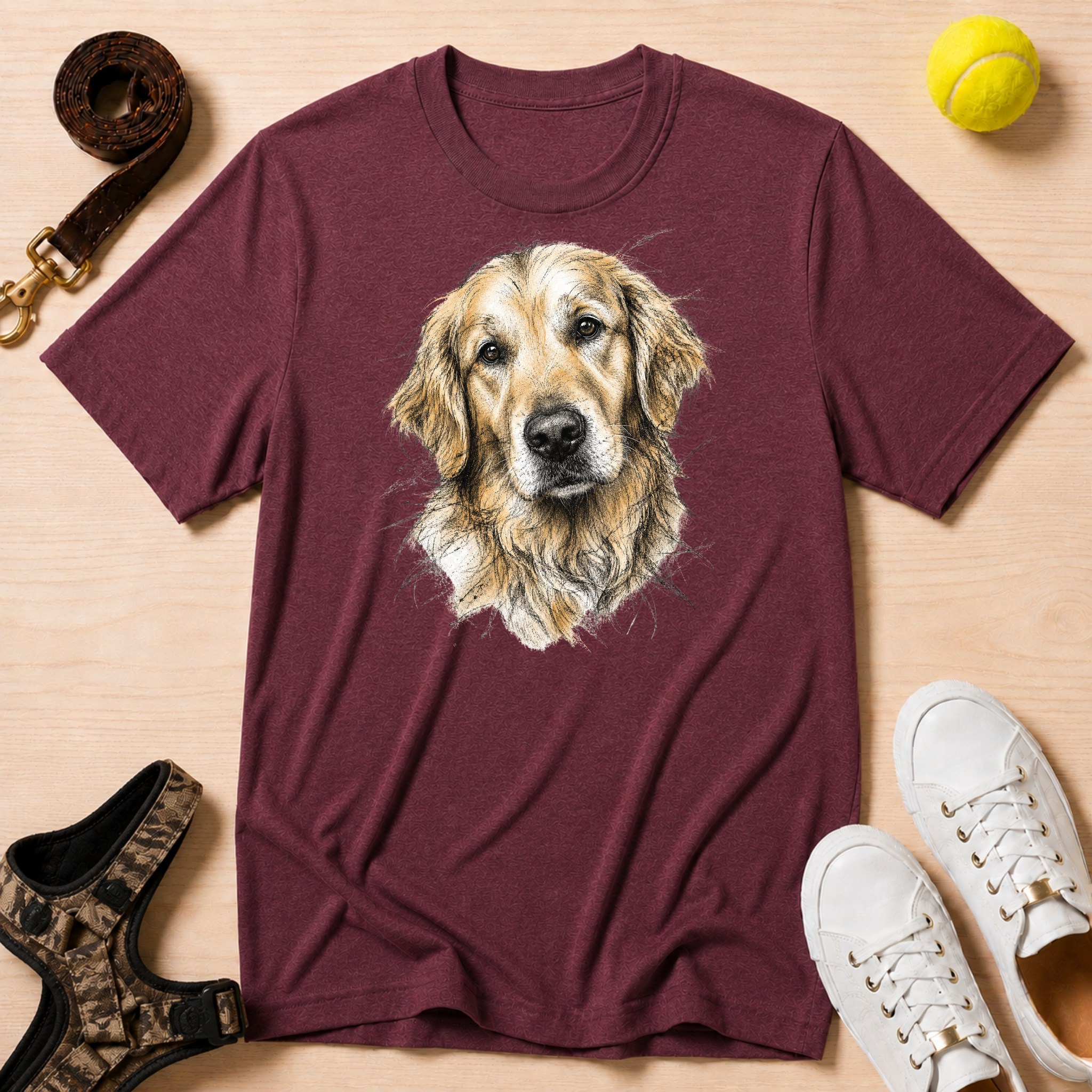 Golden Retriever Portrait T-Shirt