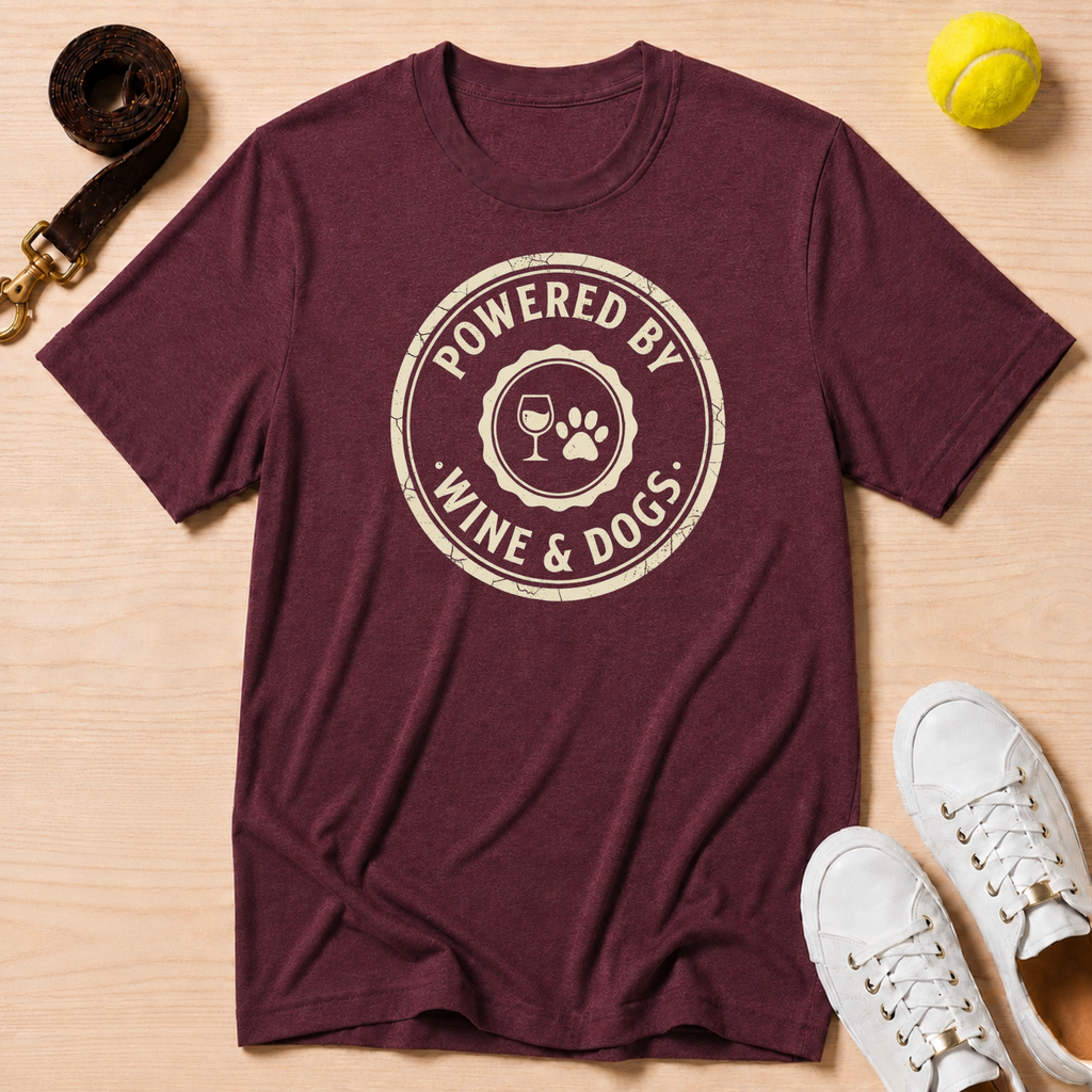 Wine & Dogs T-Shirt — Gildan Softstyle
