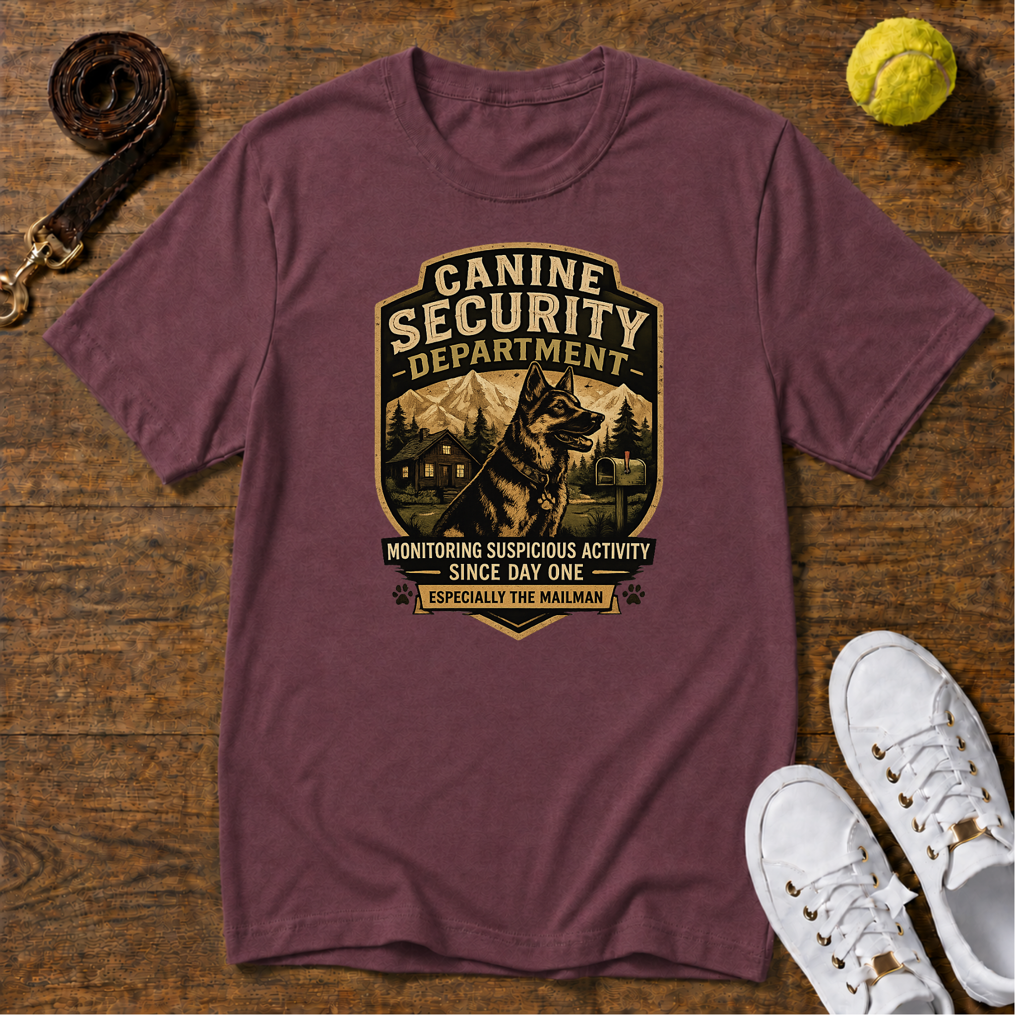 Canine Security Department T-Shirt – Gildan Softstyle
