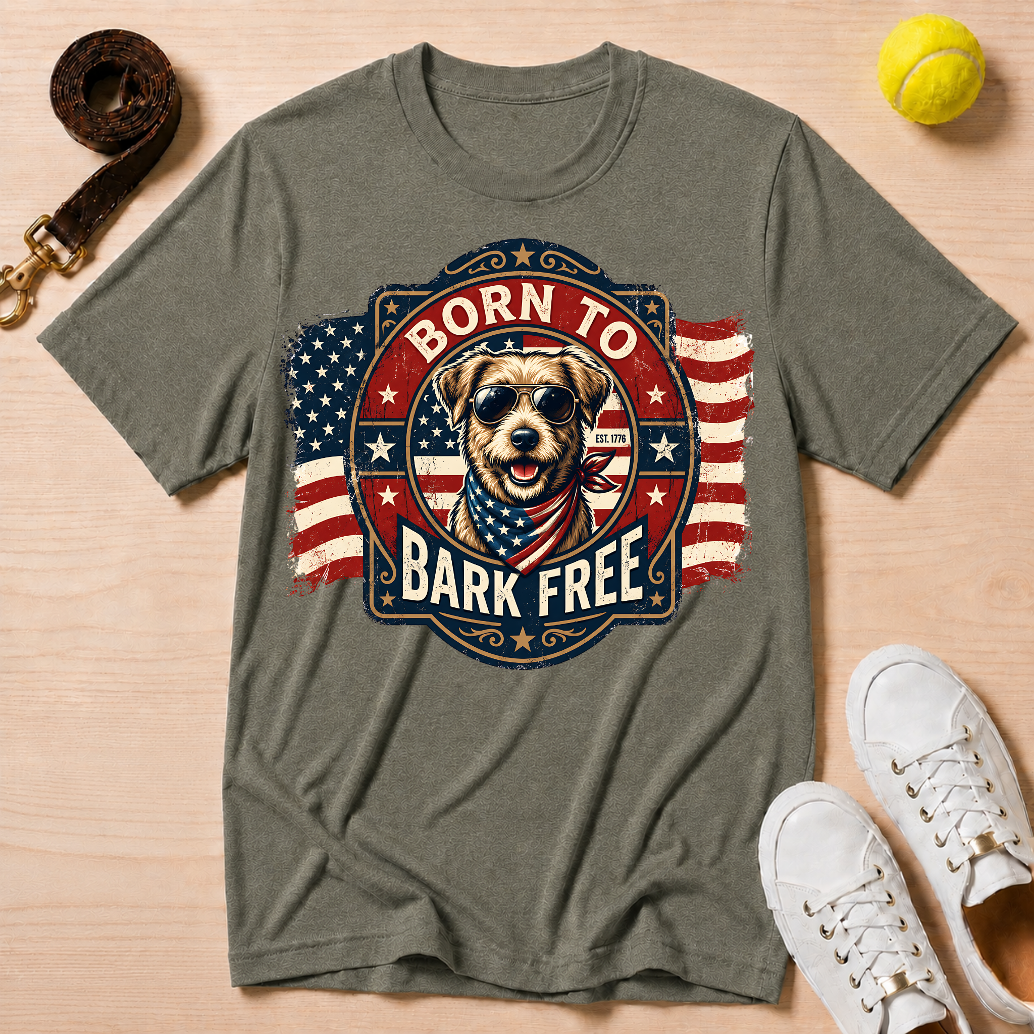 Born to Bark Free T-Shirt