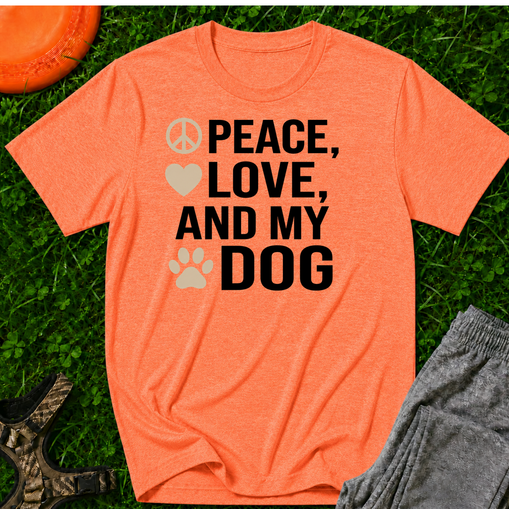 Peace, Love, and My Dog Classic Tee
