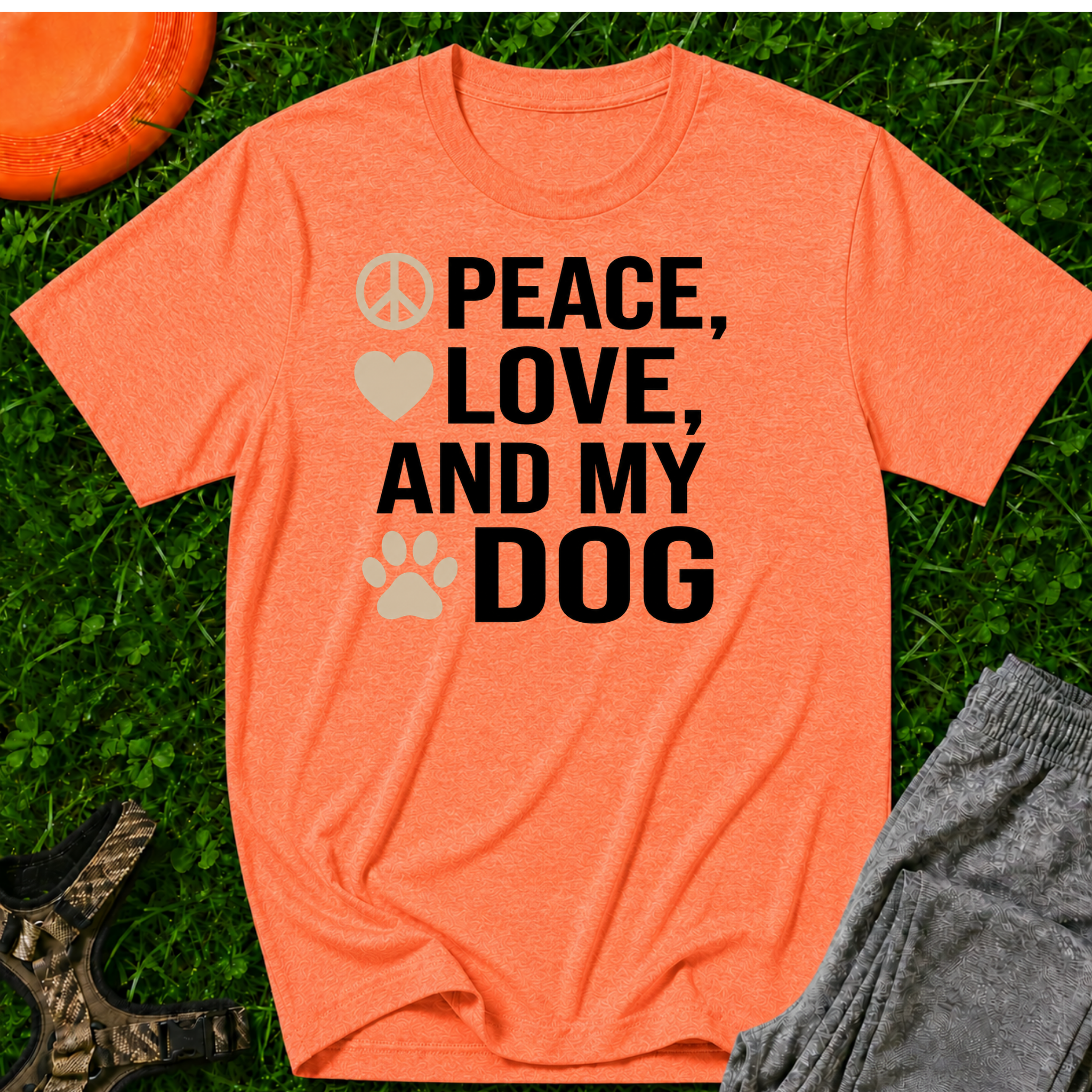 Peace, Love, and My Dog Classic Tee