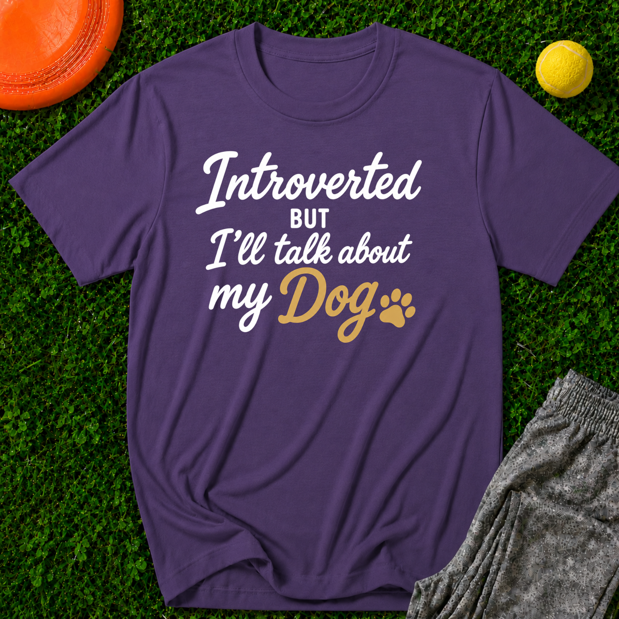 Introverted But I'll Talk About My Dog T-Shirt