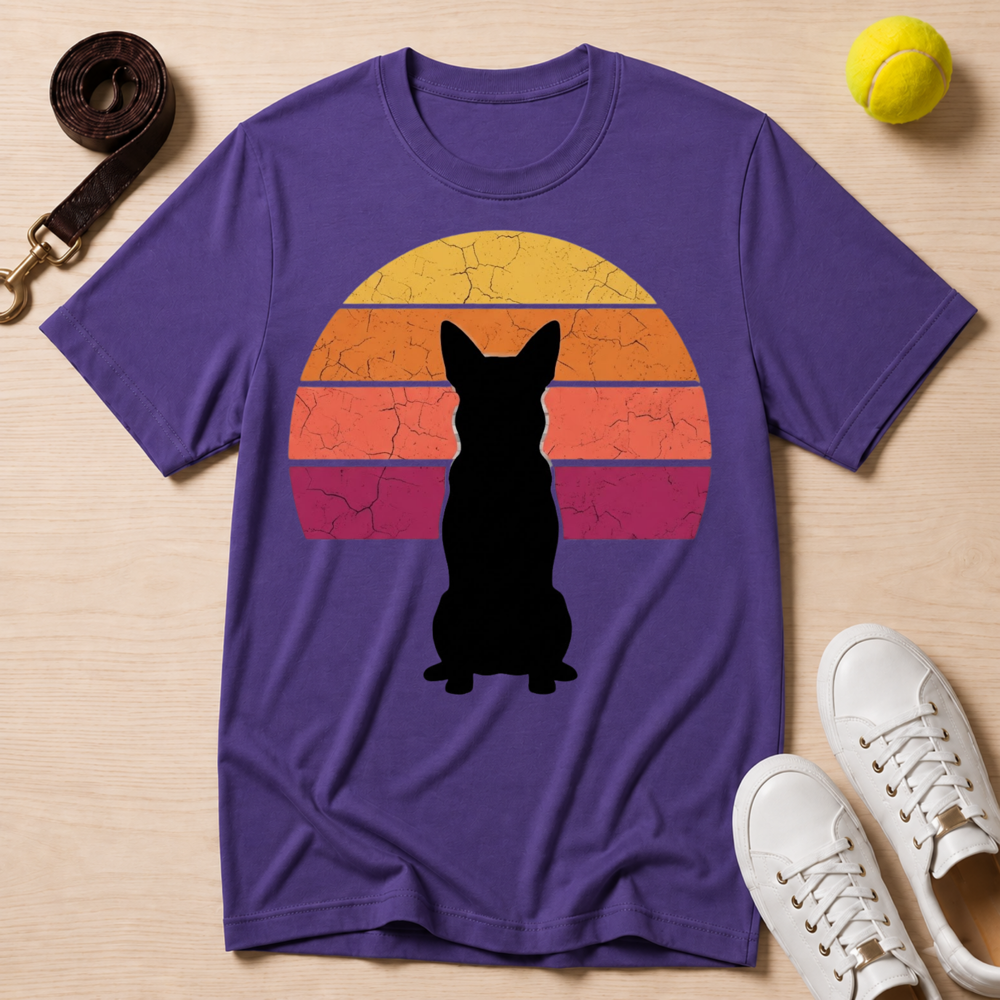 Dog Sunset T-Shirt — Gildan Softstyle