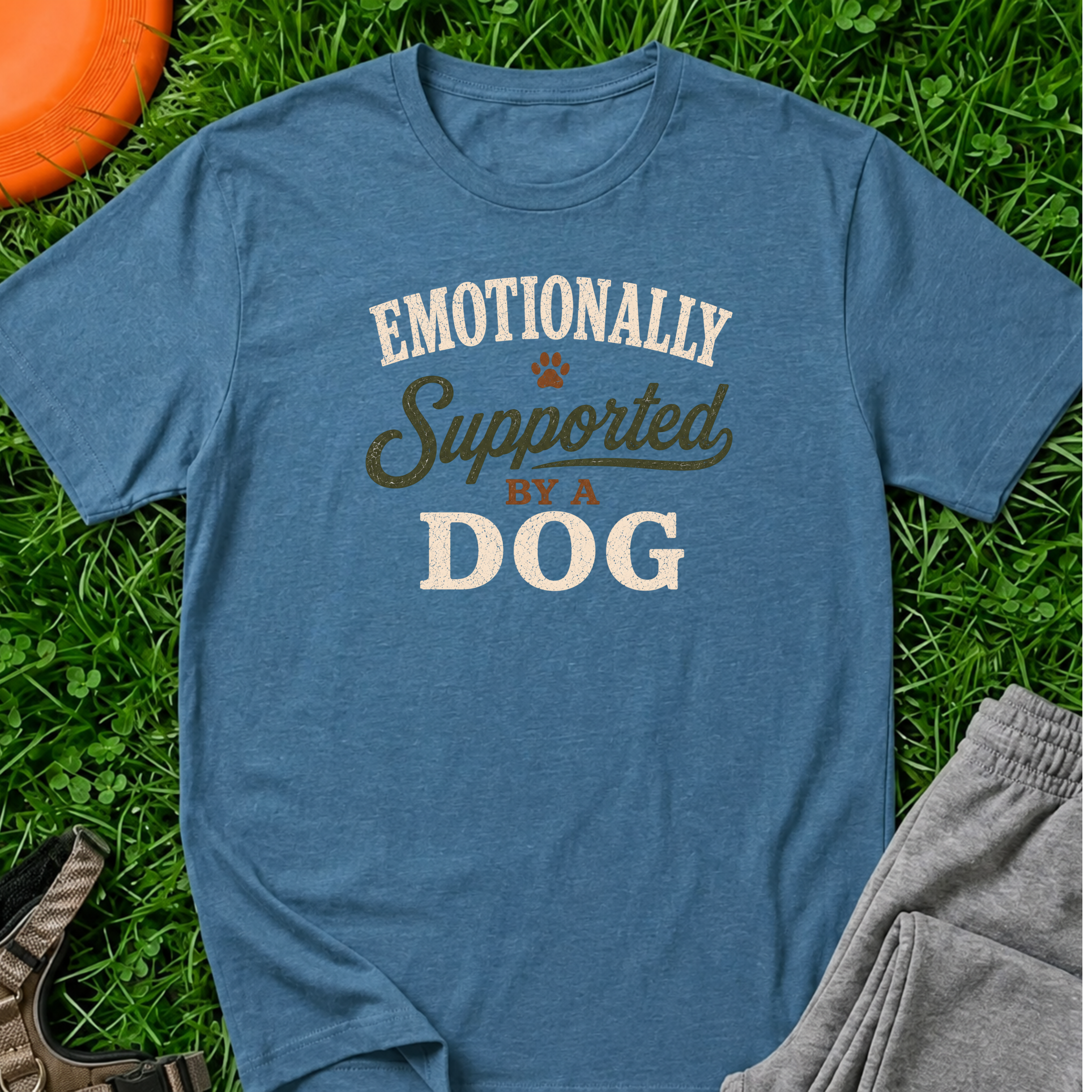 Emotionally Supported by a Dog T-Shirt