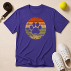 Retro Sunset Paw, Classic Tee