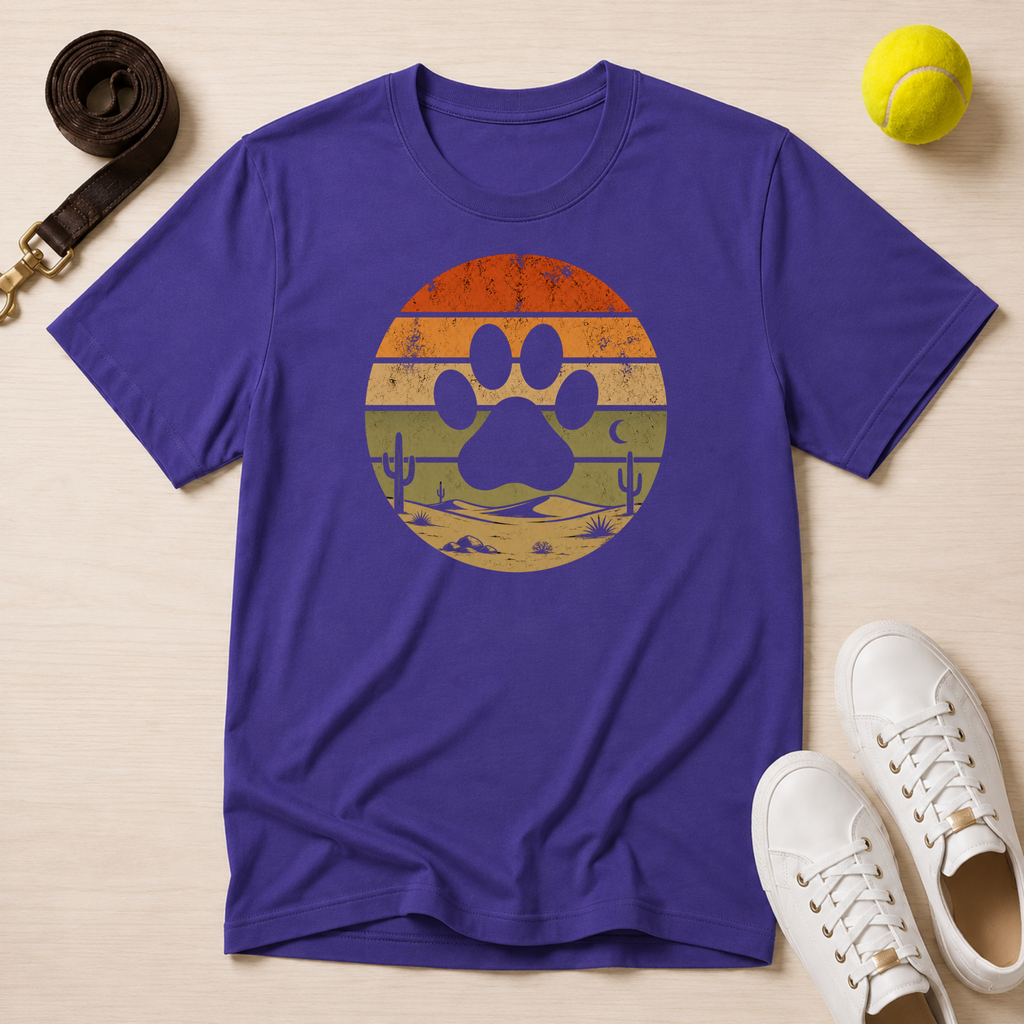 Retro Desert Paw, Classic Tee