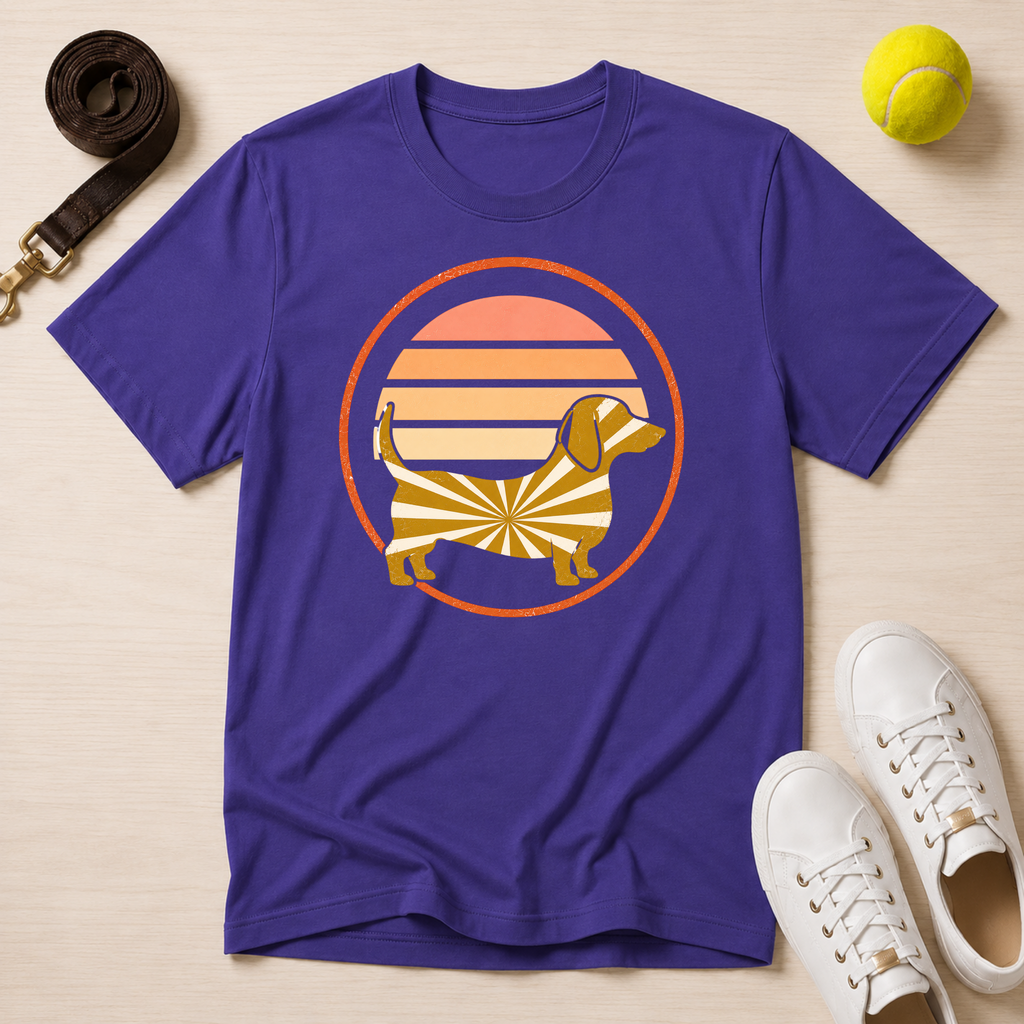 Dachshund Sunset, Classic Tee