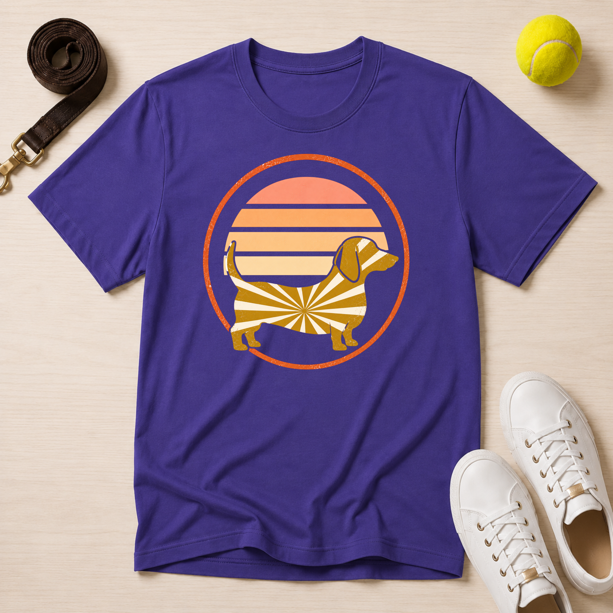 Dachshund Sunset, Classic Tee