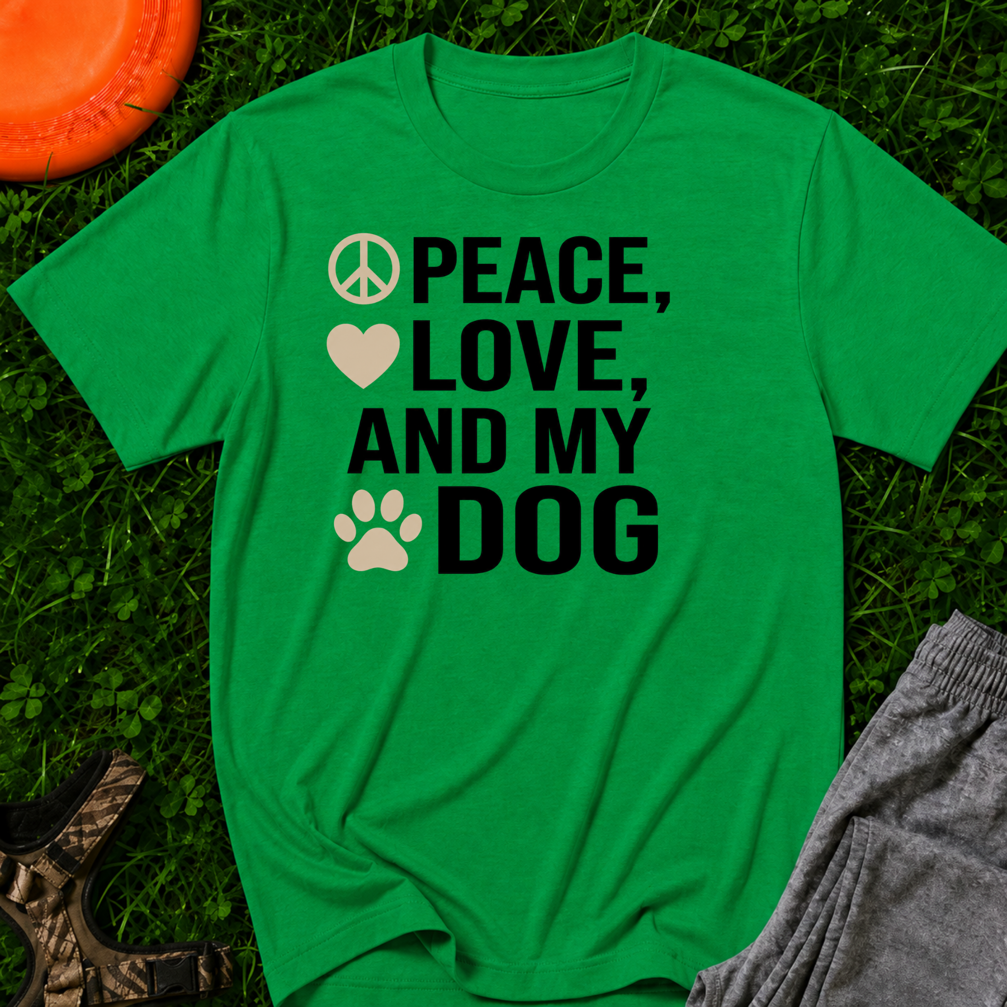 Peace, Love, and My Dog Classic Tee