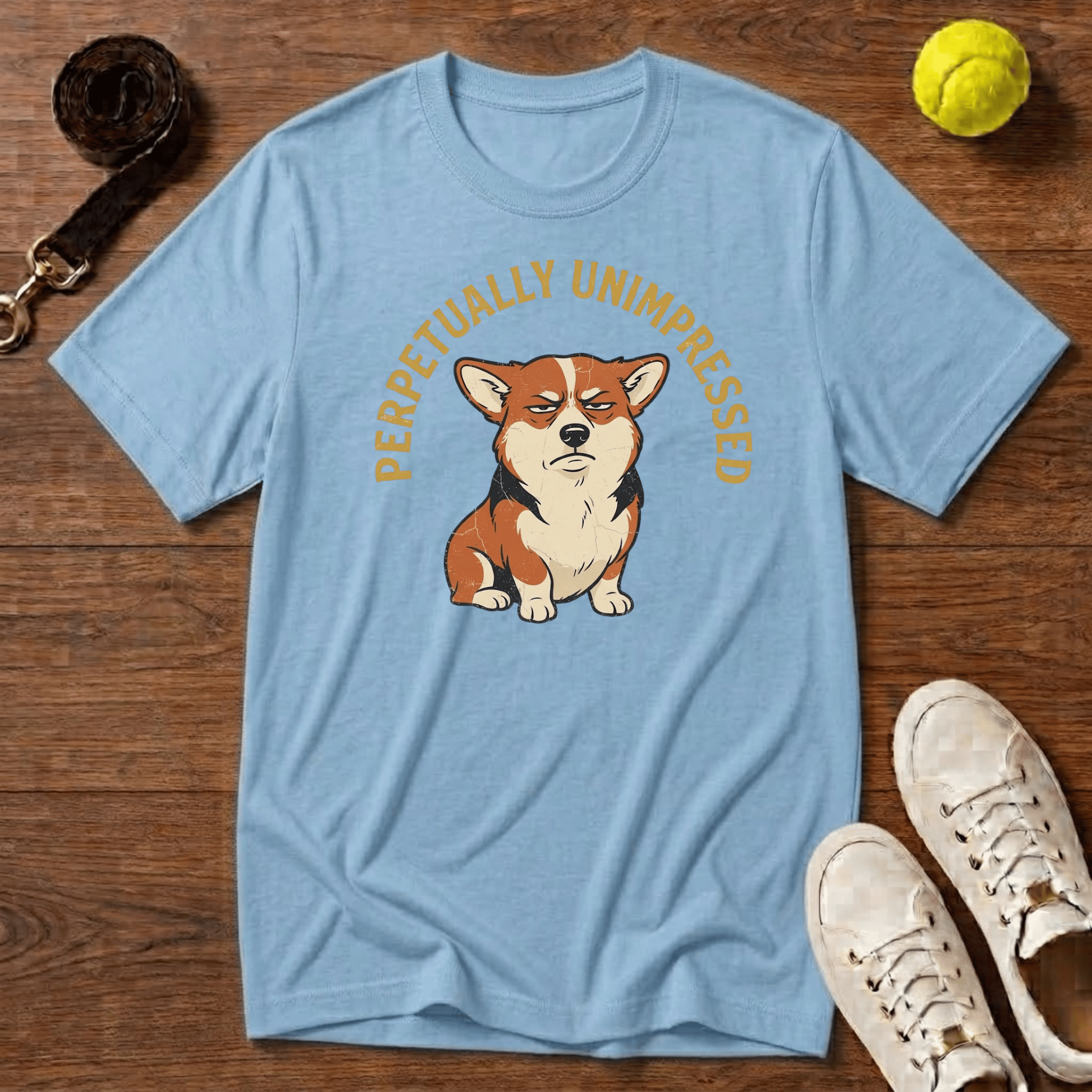 Corgi Unimpressed T-Shirt - Gildan Softstyle