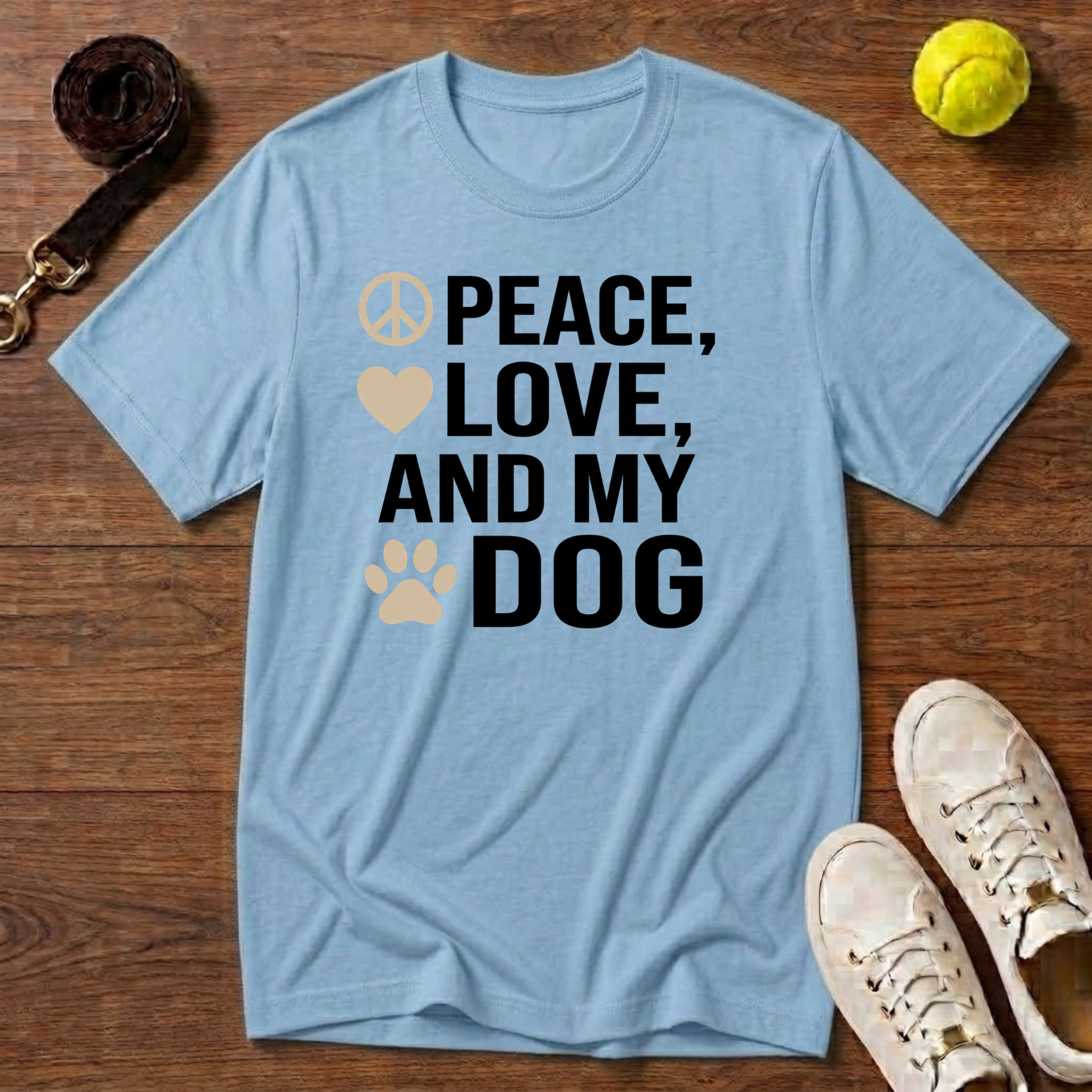 Peace, Love T-Shirt – Gildan Softstyle