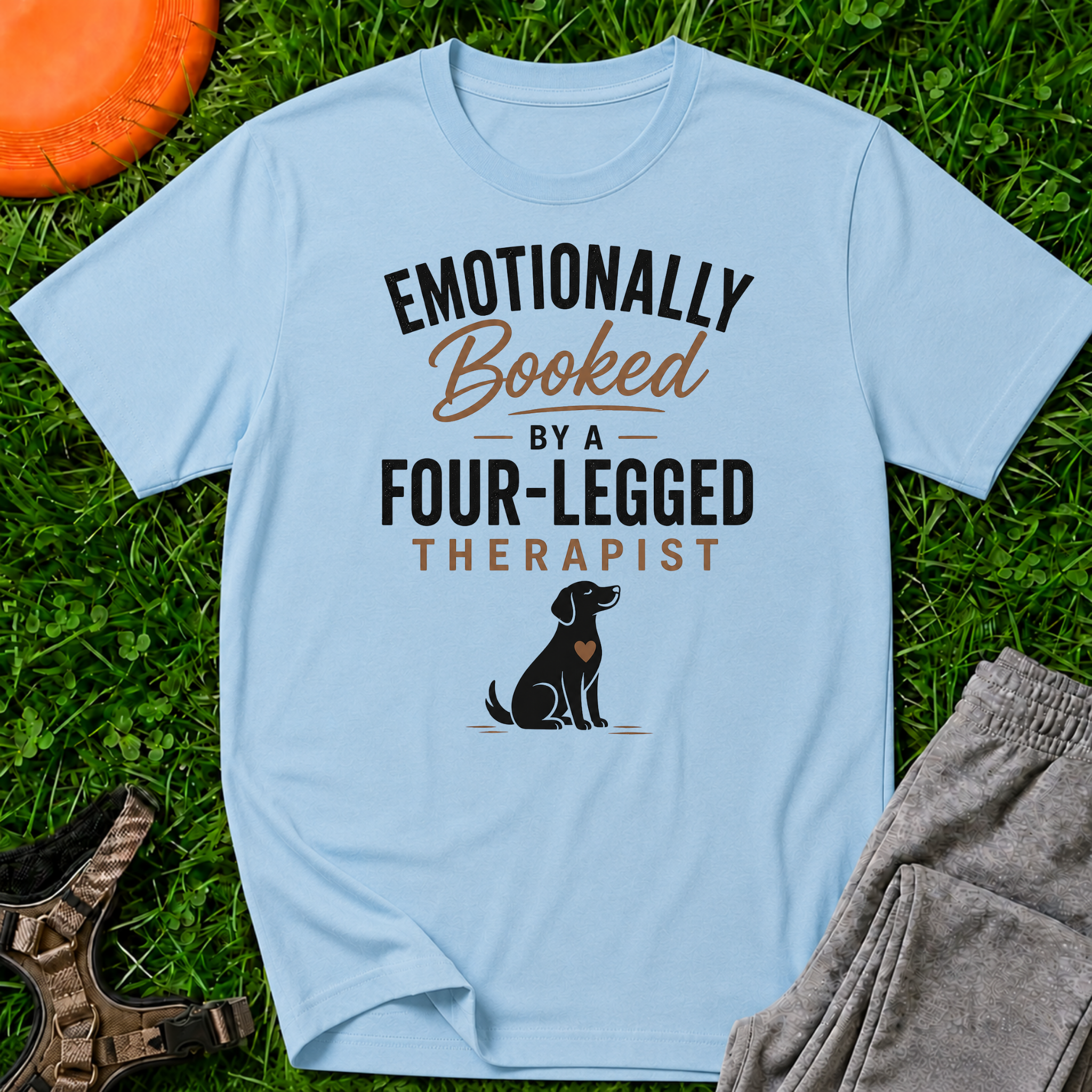 Emotionally Booked by a Four-Legged Therapist T-Shirt