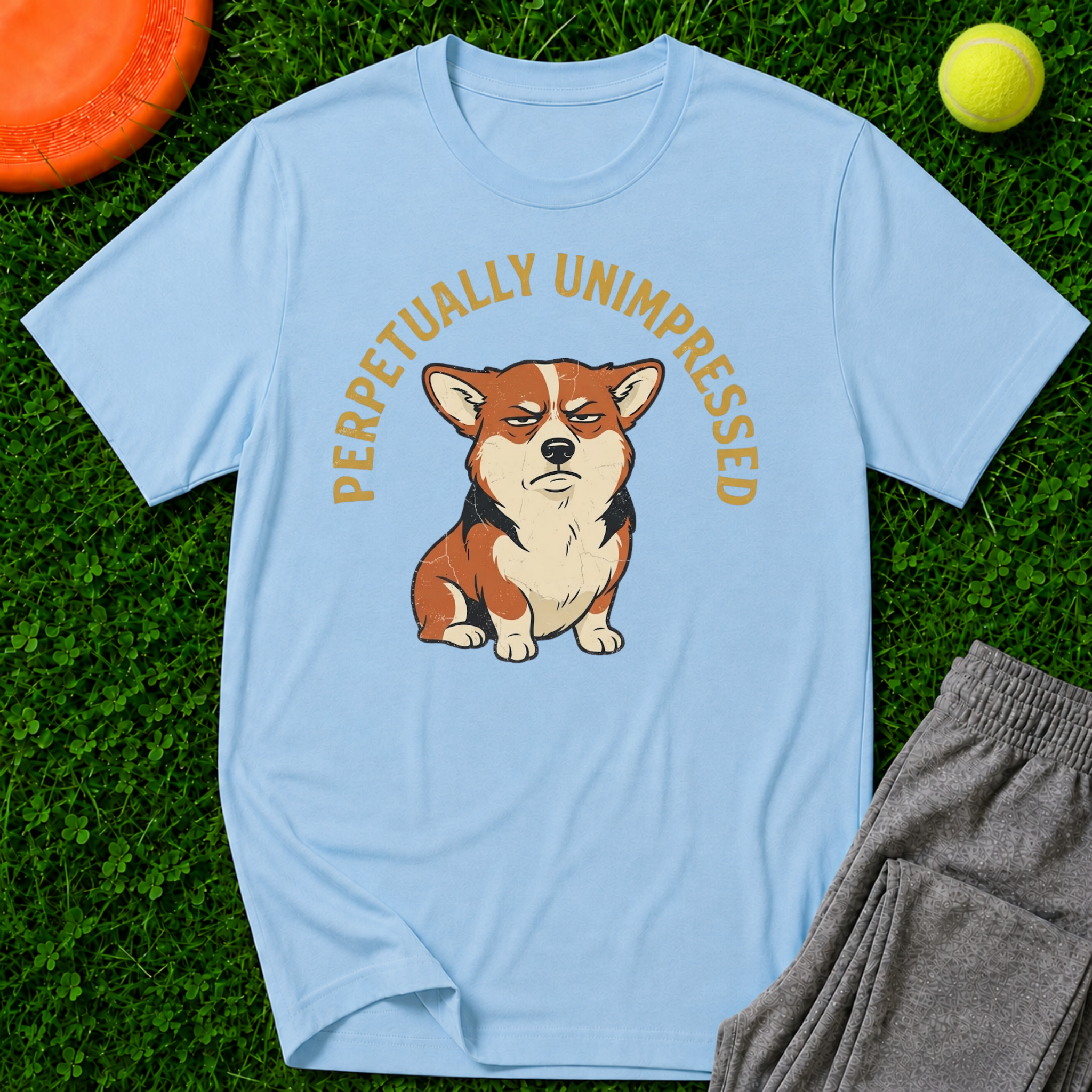 Corgi Unimpressed T-Shirt - Gildan Softstyle