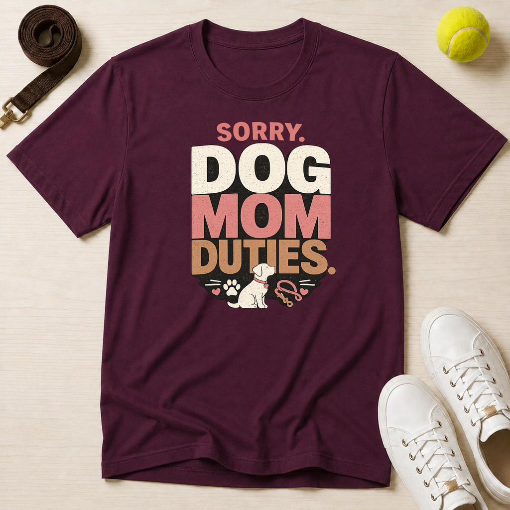 Sorry Dog Mom Duties T-Shirt