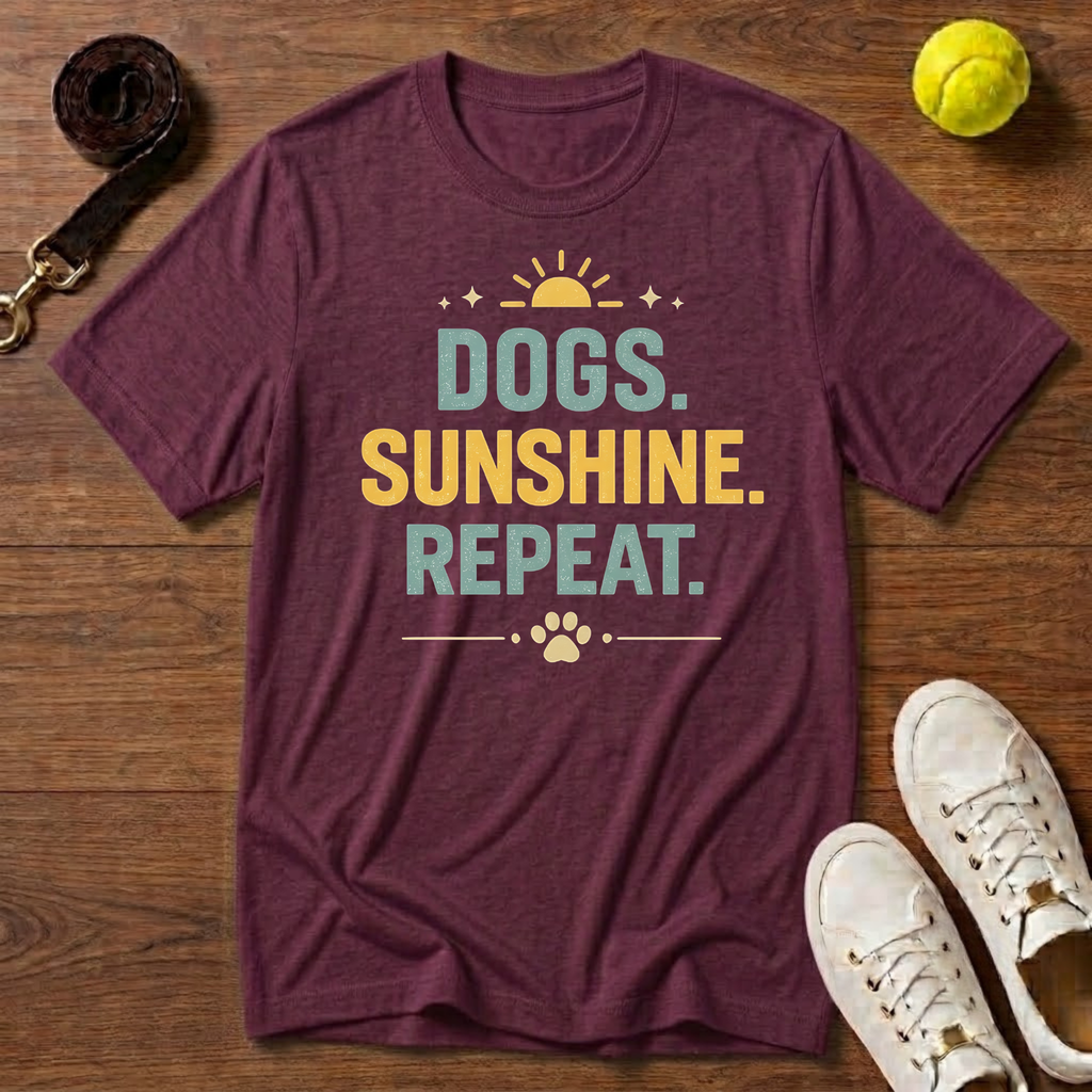 Dogs. Sunshine. Repeat. Gildan Softstyle Tee