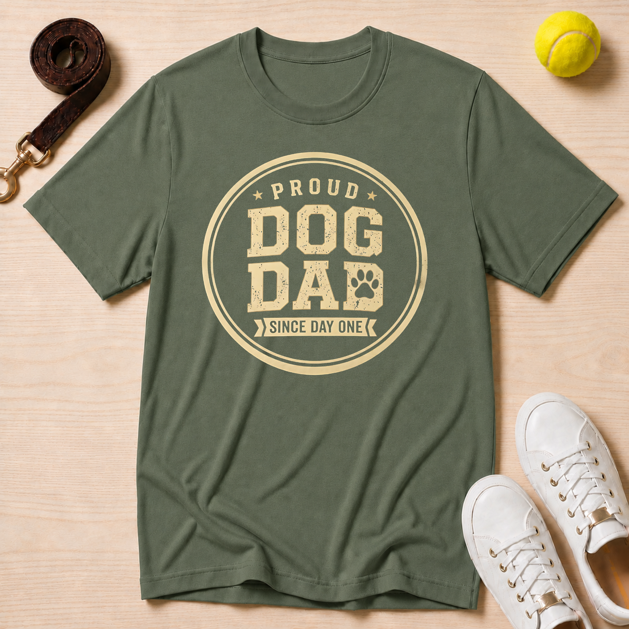Proud Dog Dad Since Day One, T-Shirt