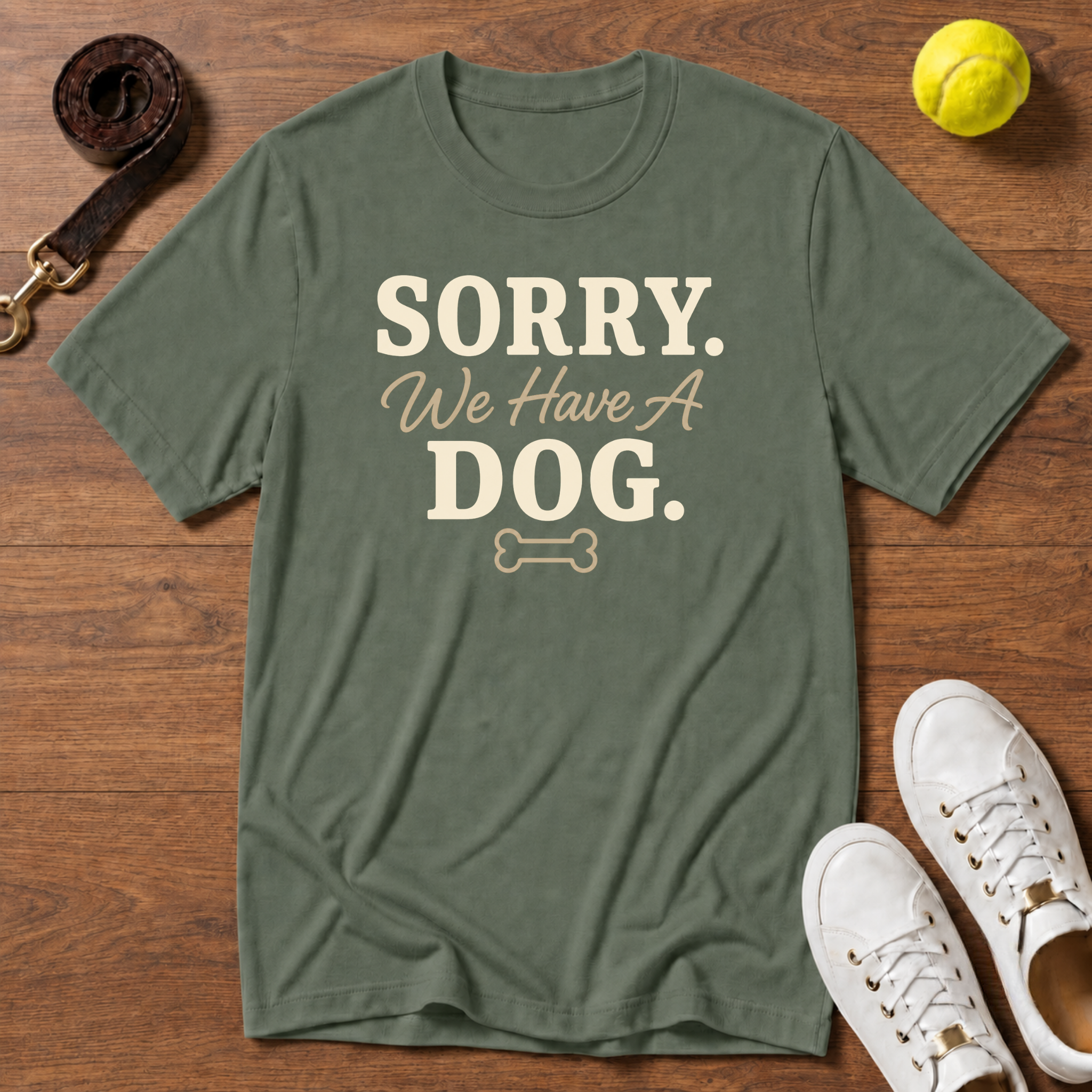 Sorry We Have A Dog Gildan Softstyle Tee