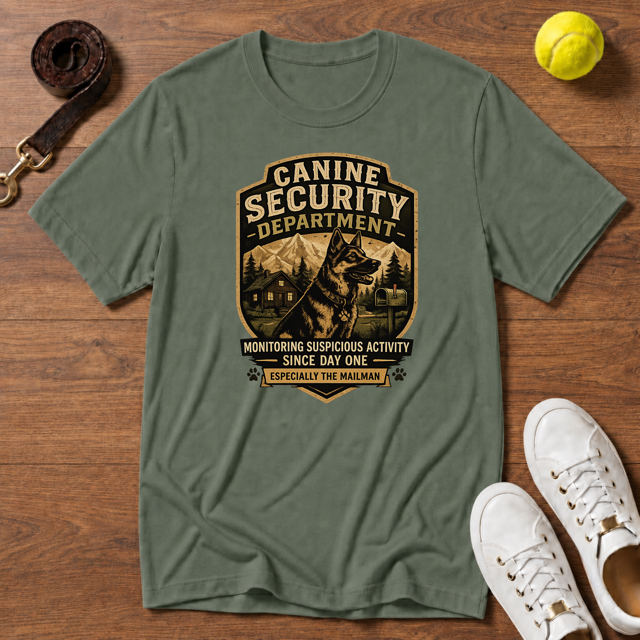 Canine Security Department T-Shirt – Gildan Softstyle