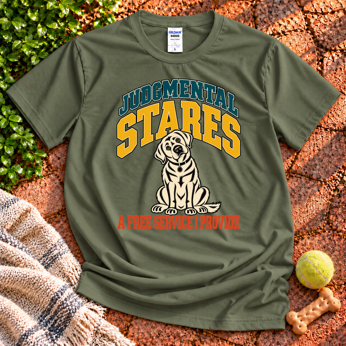 Judgmental Stares Dog T-Shirt