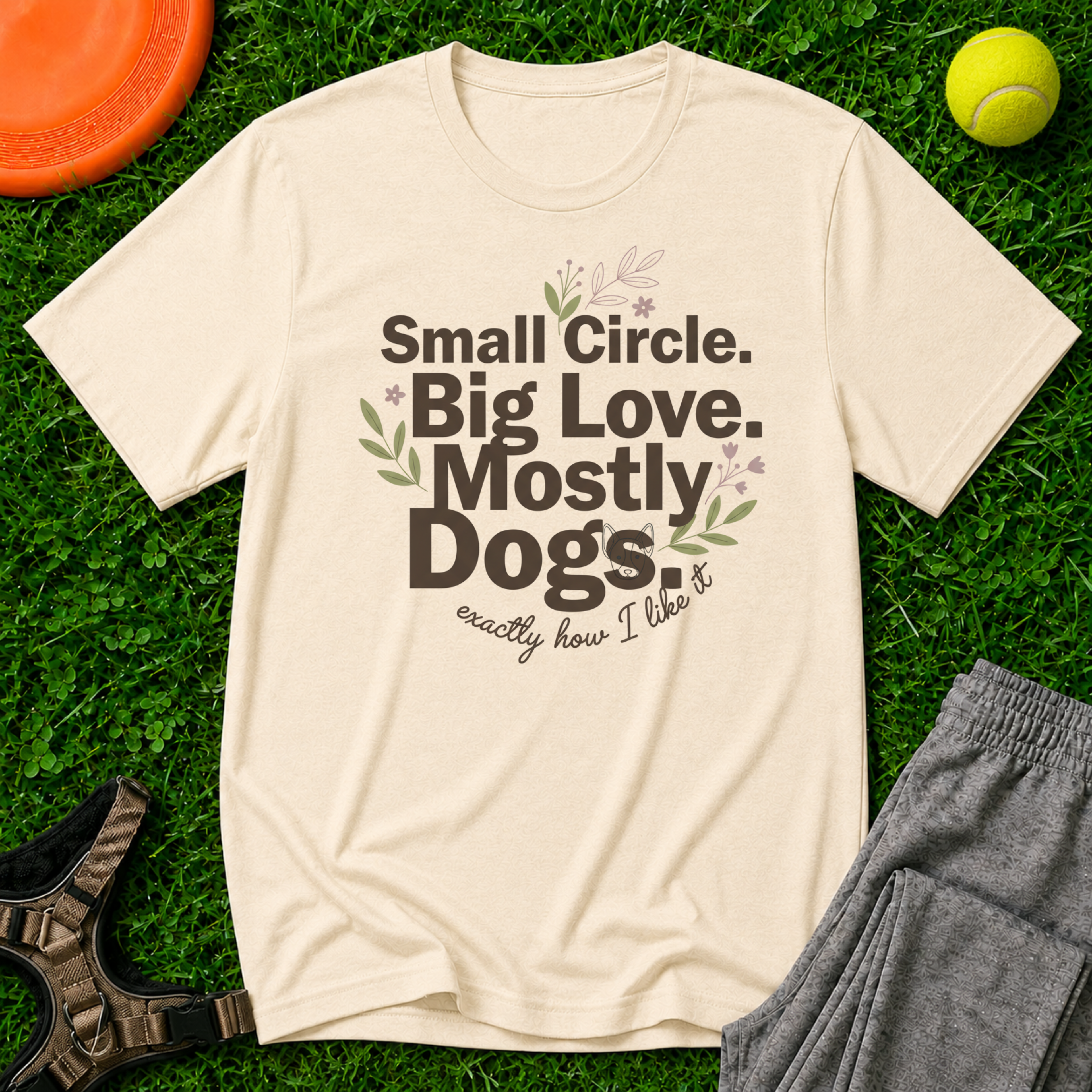 Small Circle. Big Love. Mostly Dogs-T Shirt