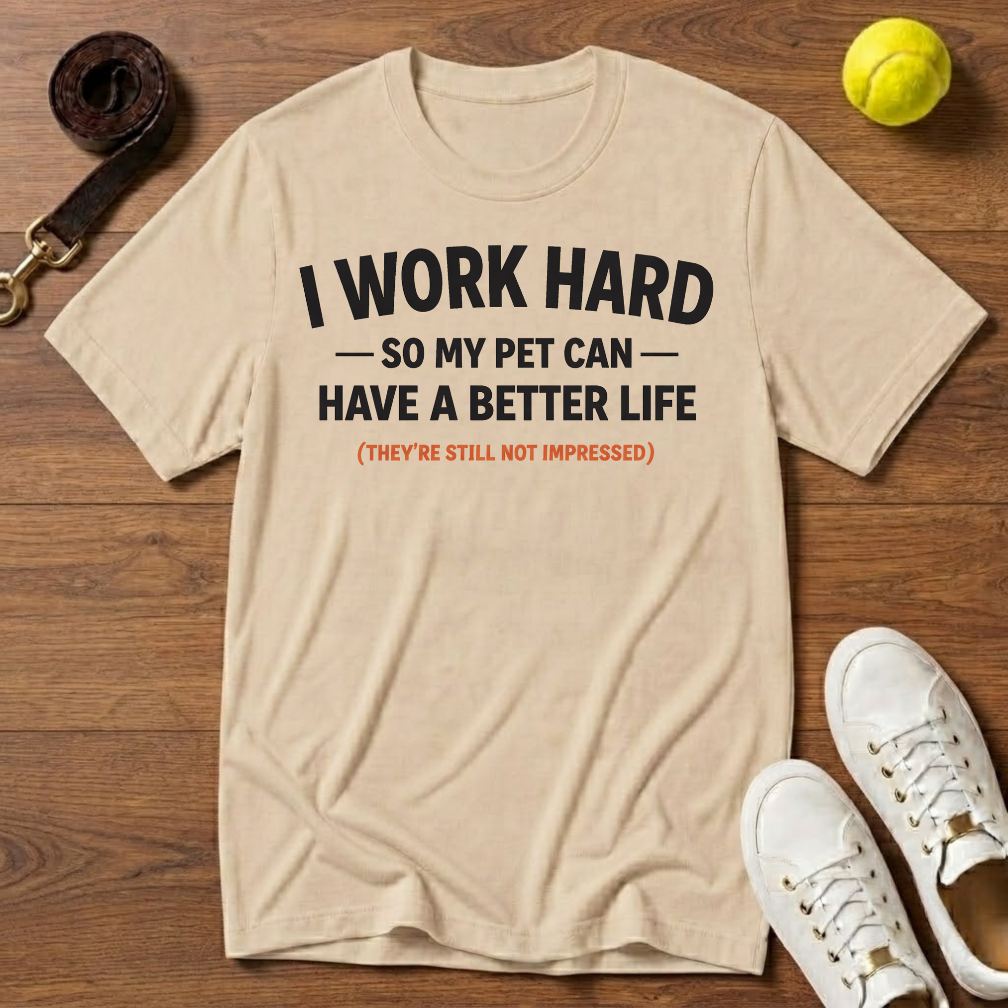 I Work Hard T-Shirt – Gildan Softstyle