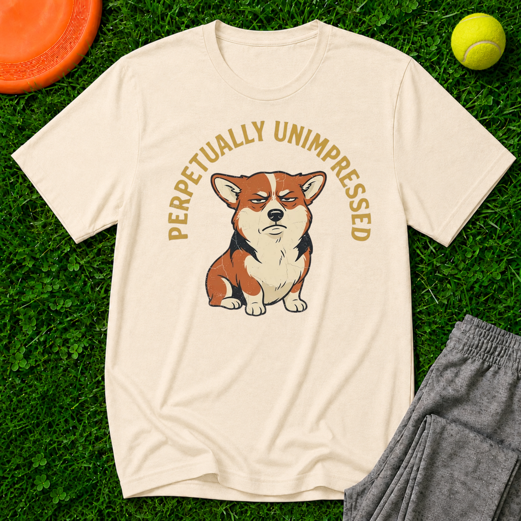 Corgi Unimpressed T-Shirt - Gildan Softstyle