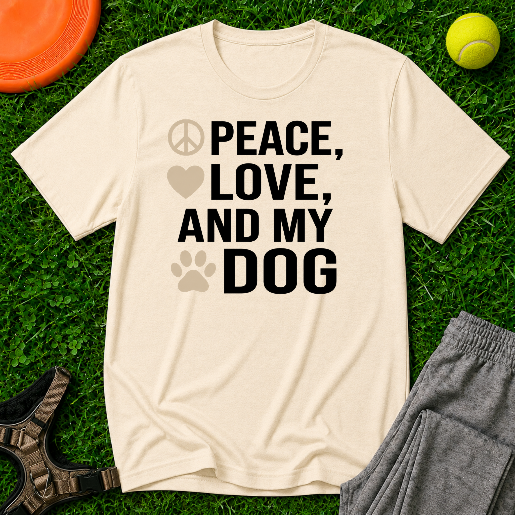Peace, Love, and My Dog Classic Tee