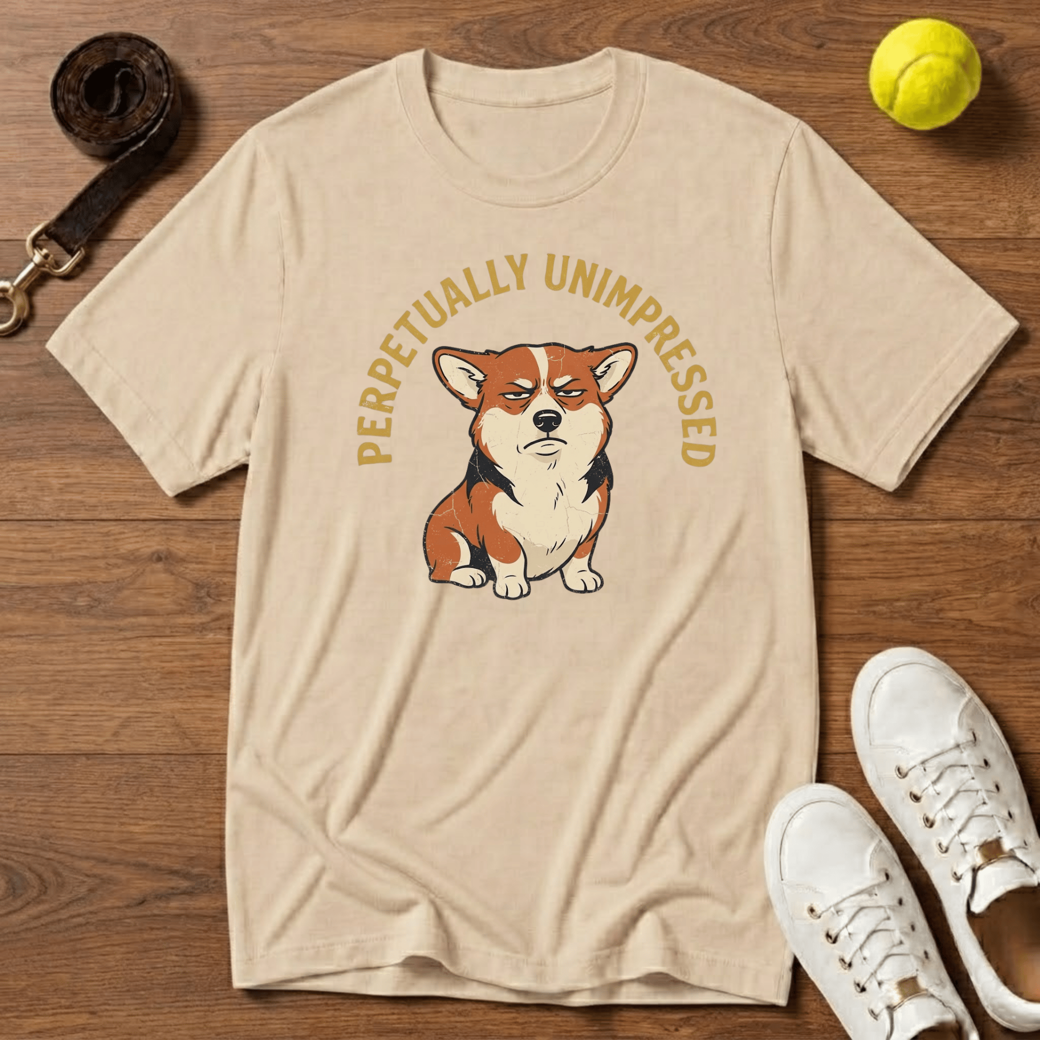Corgi Unimpressed T-Shirt - Gildan Softstyle