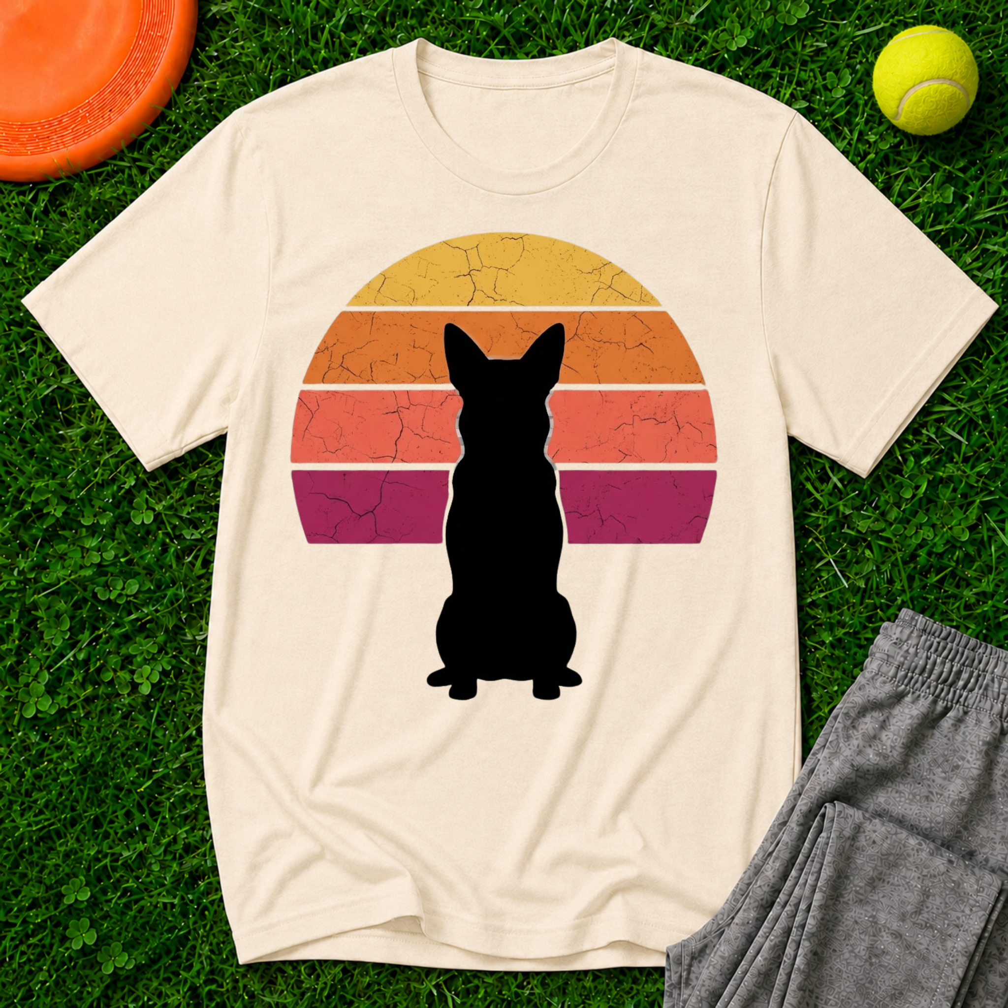 Dog Sunset T-Shirt — Gildan Softstyle
