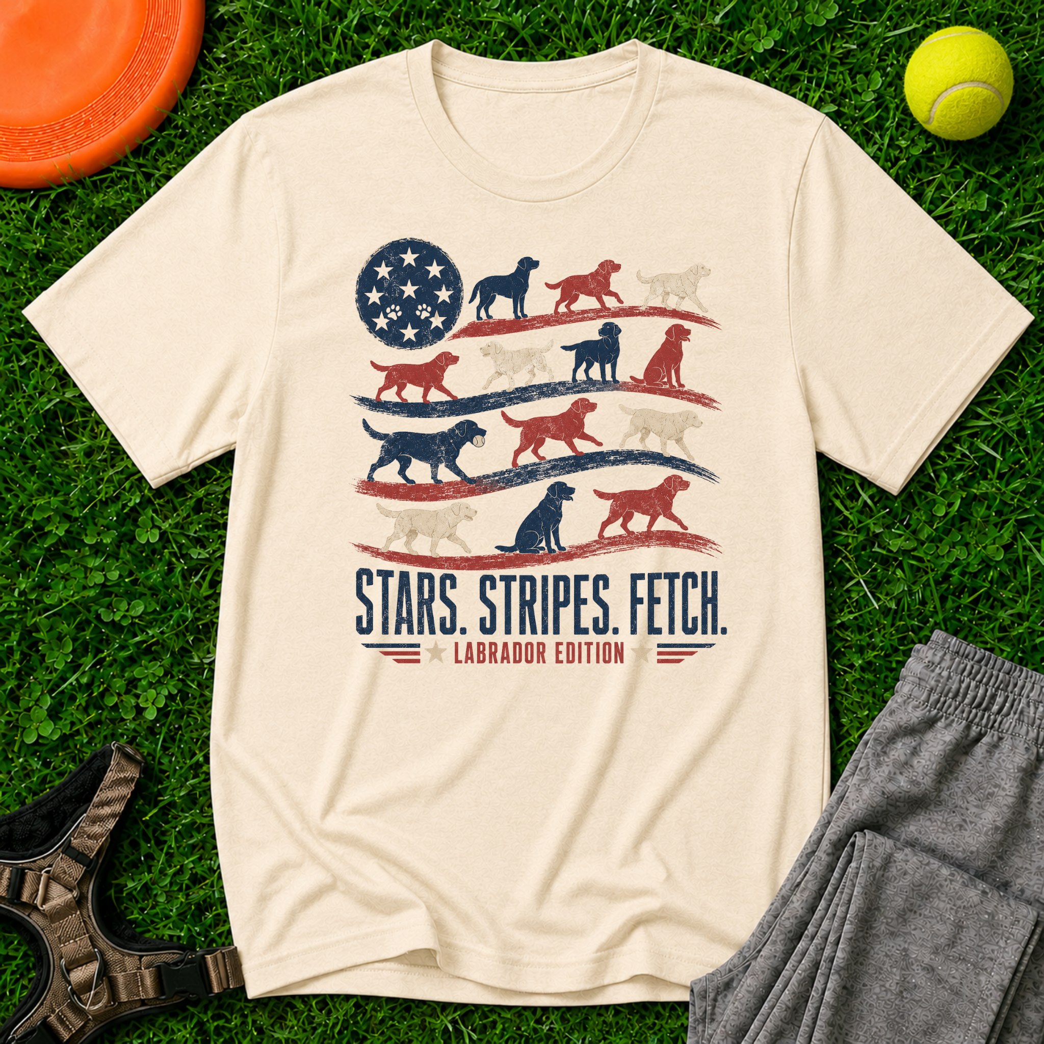 Stars. Stripes. Fetch. T-Shirt