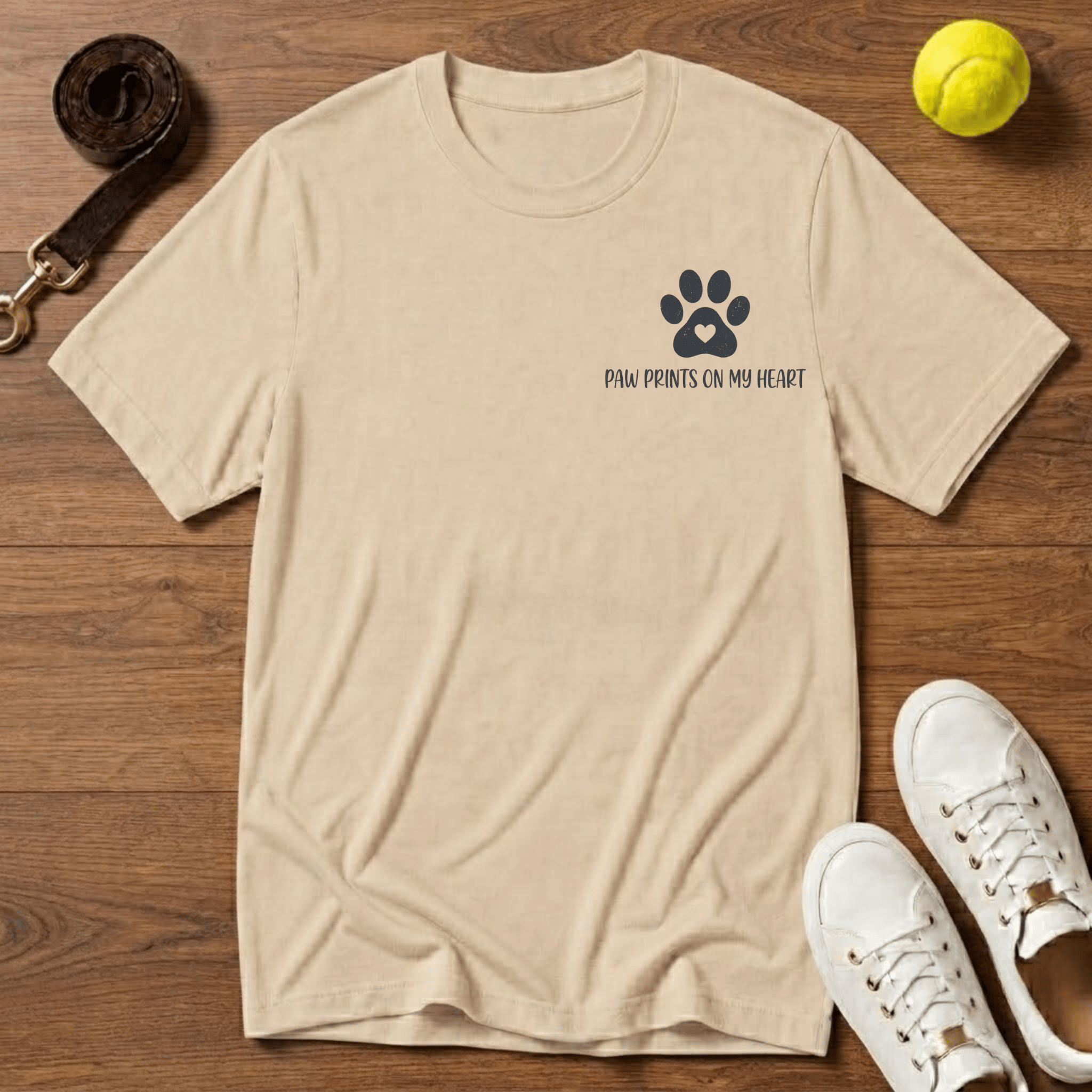 Paw Prints T‑Shirt — Gildan Softstyle