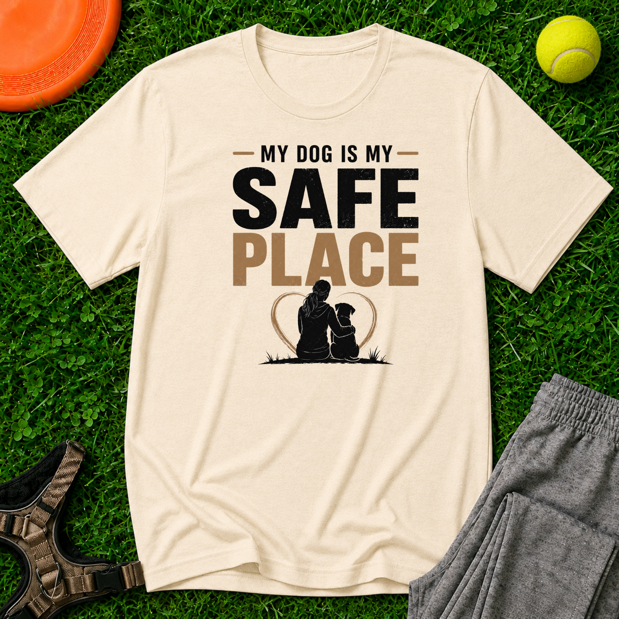 My Dog Is My Safe Place T-Shirt