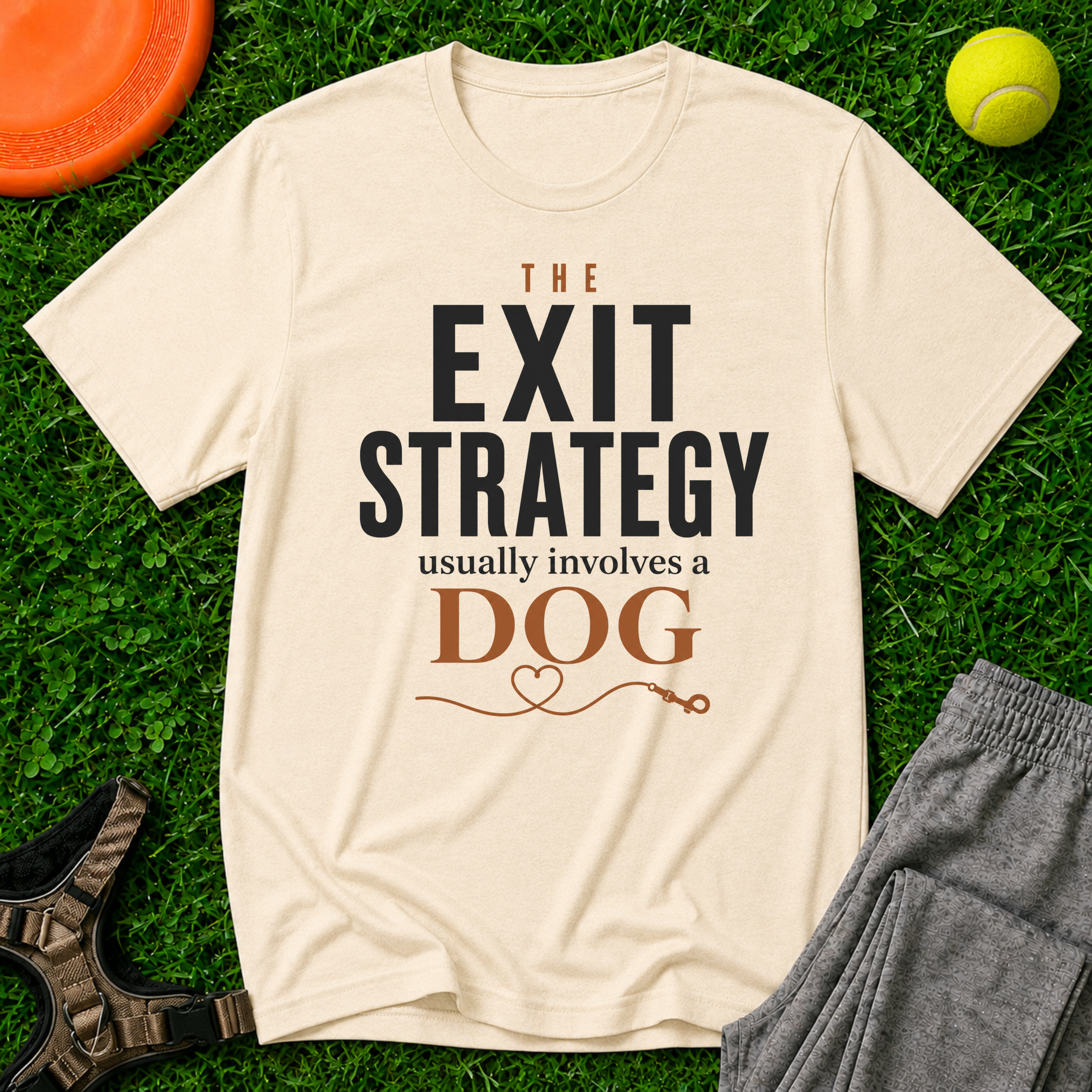 The Exit Strategy Usually Involves a Dog T-Shirt