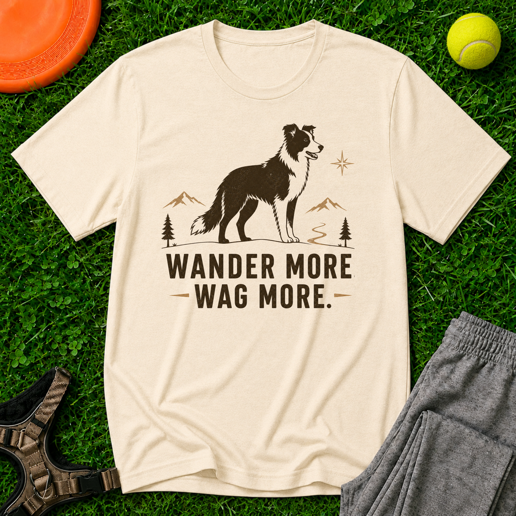 Wander More Wag More, Classic Tee