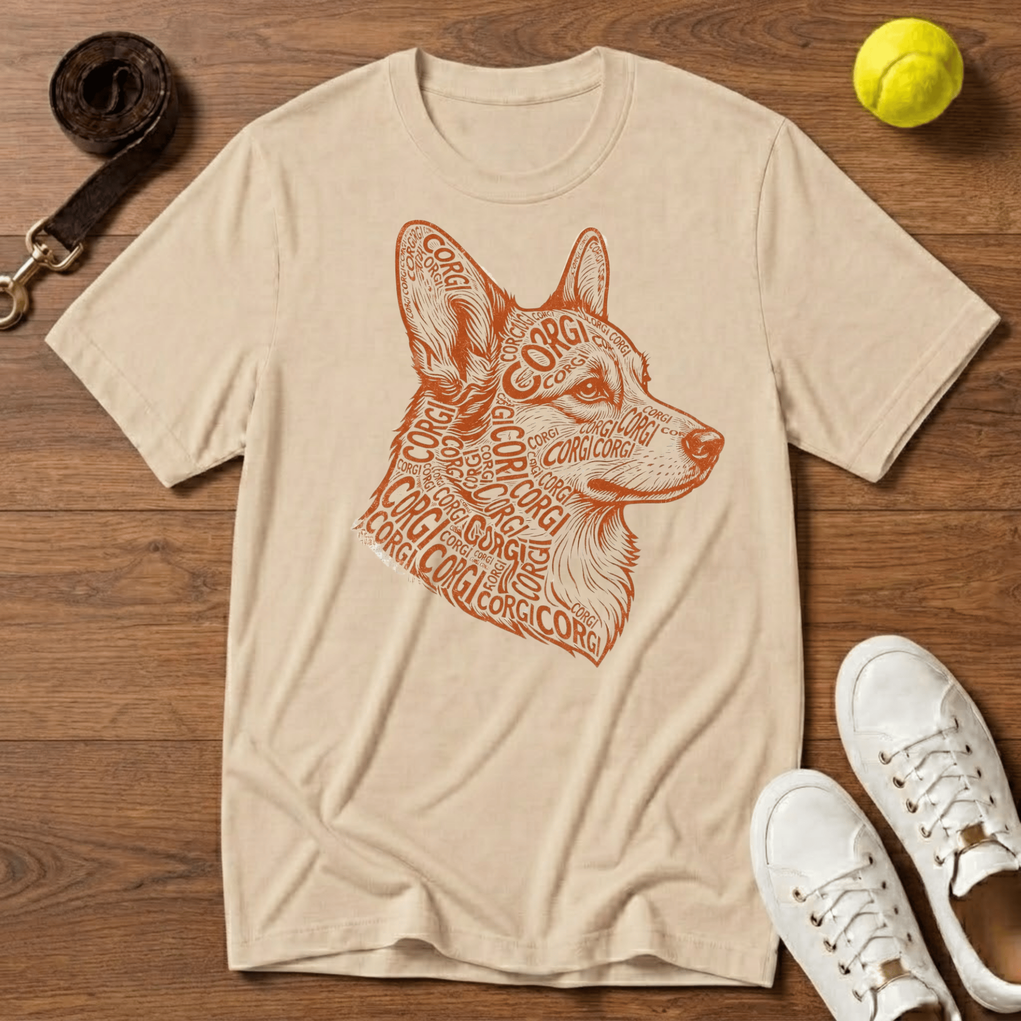 Corgi Head T-Shirt – Gildan Softstyle