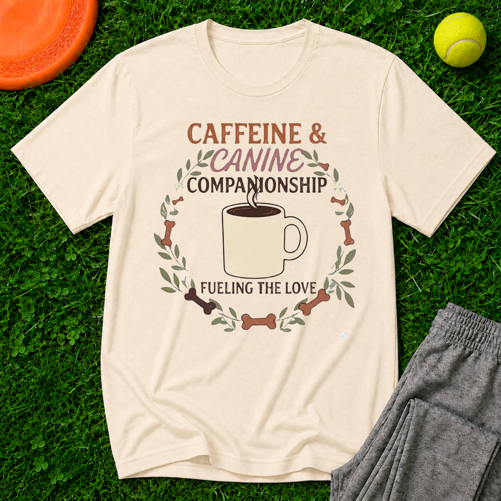 Caffeine & Canine T‑Shirt — Gildan Softstyle