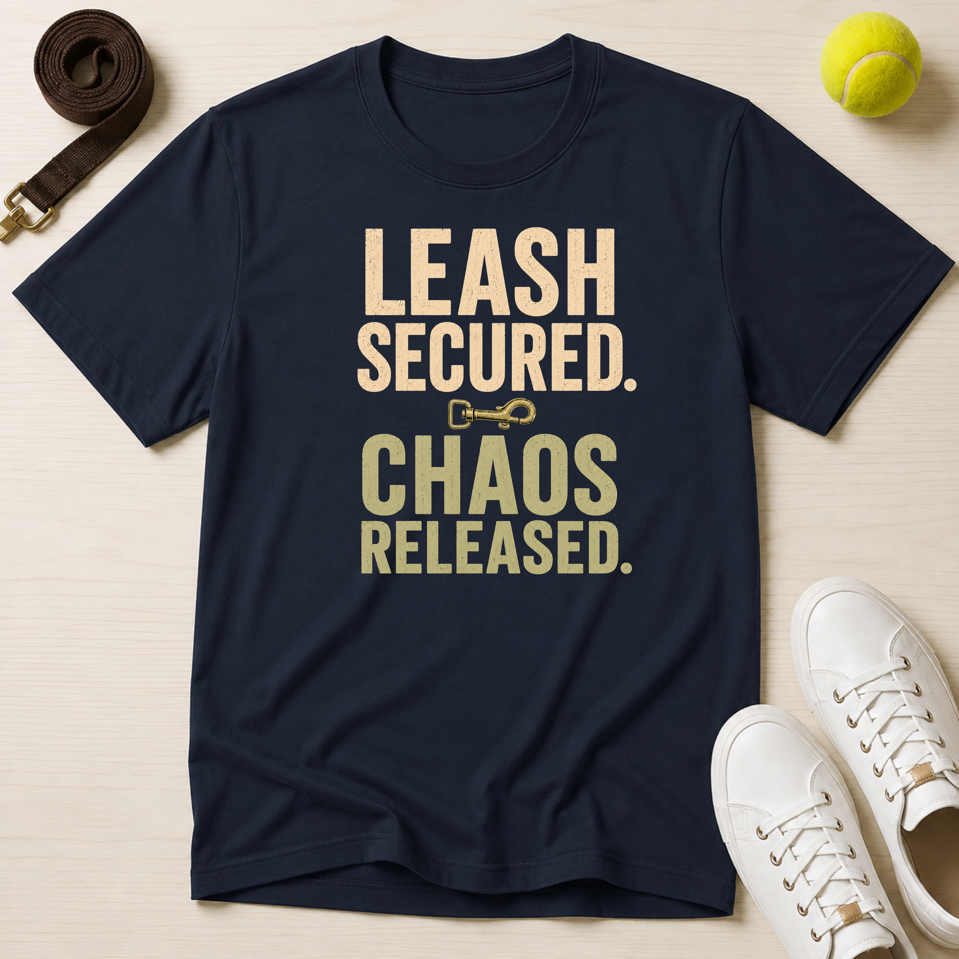 Leash Secured. Chaos Released T-Shirt
