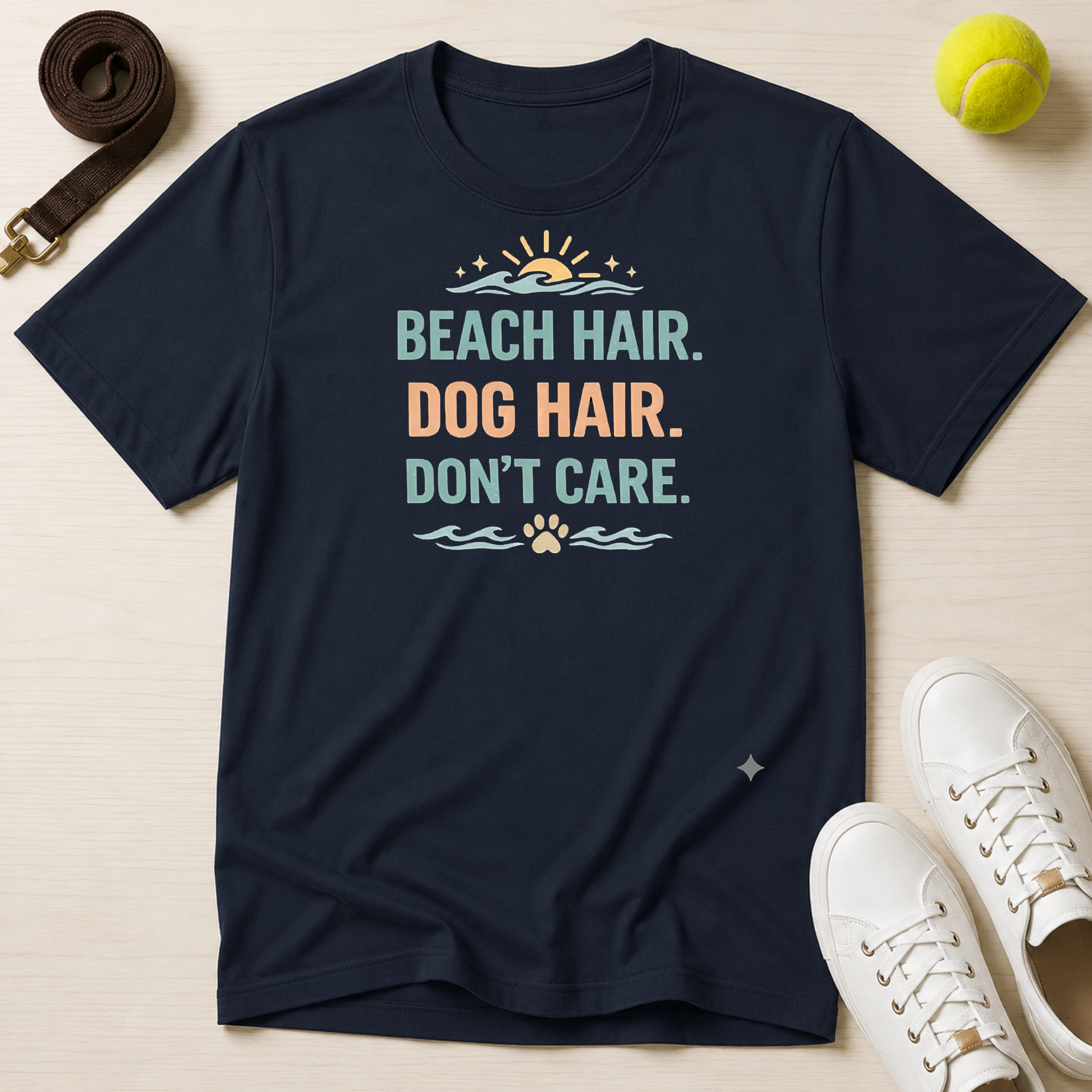 Beach Hair. Dog Hair. Don't Care. T-Shirt