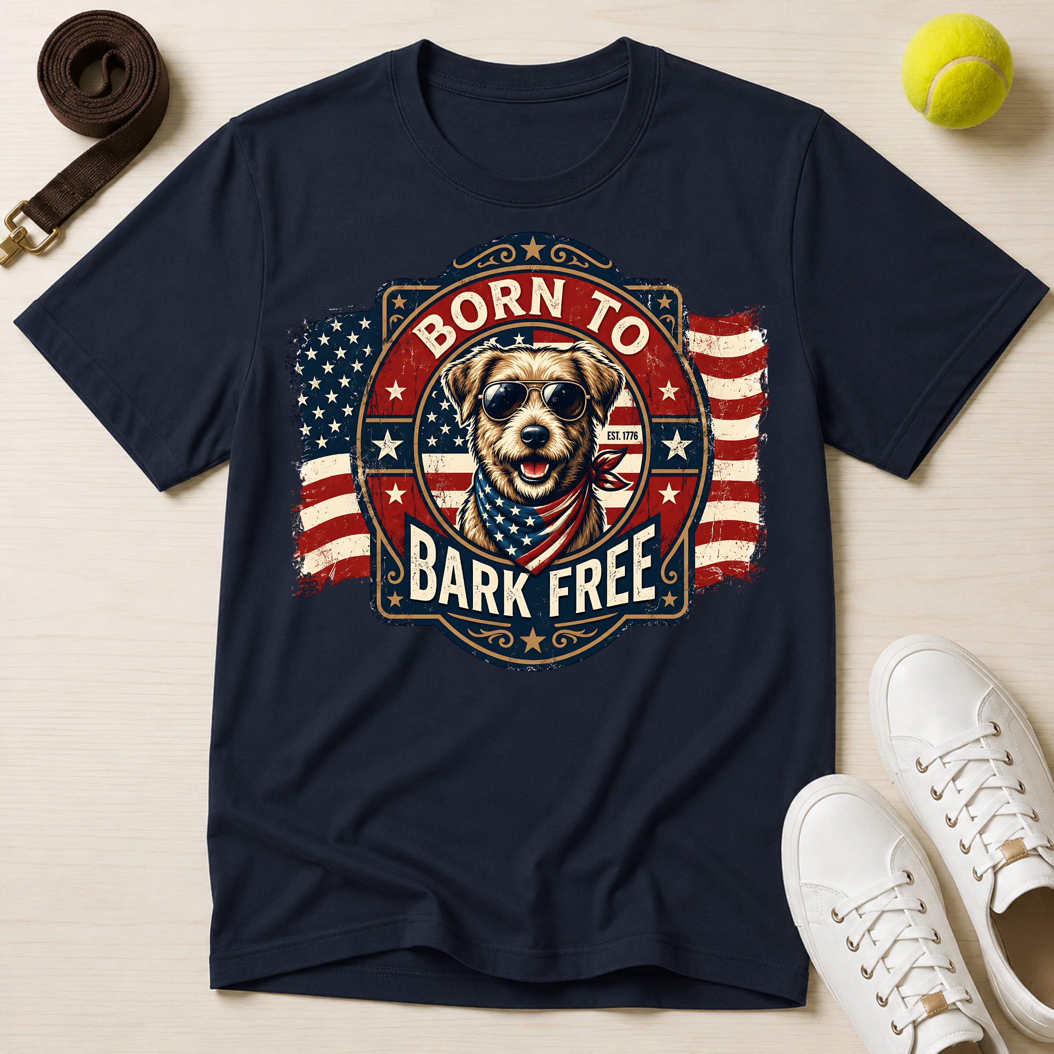 Born to Bark Free T-Shirt