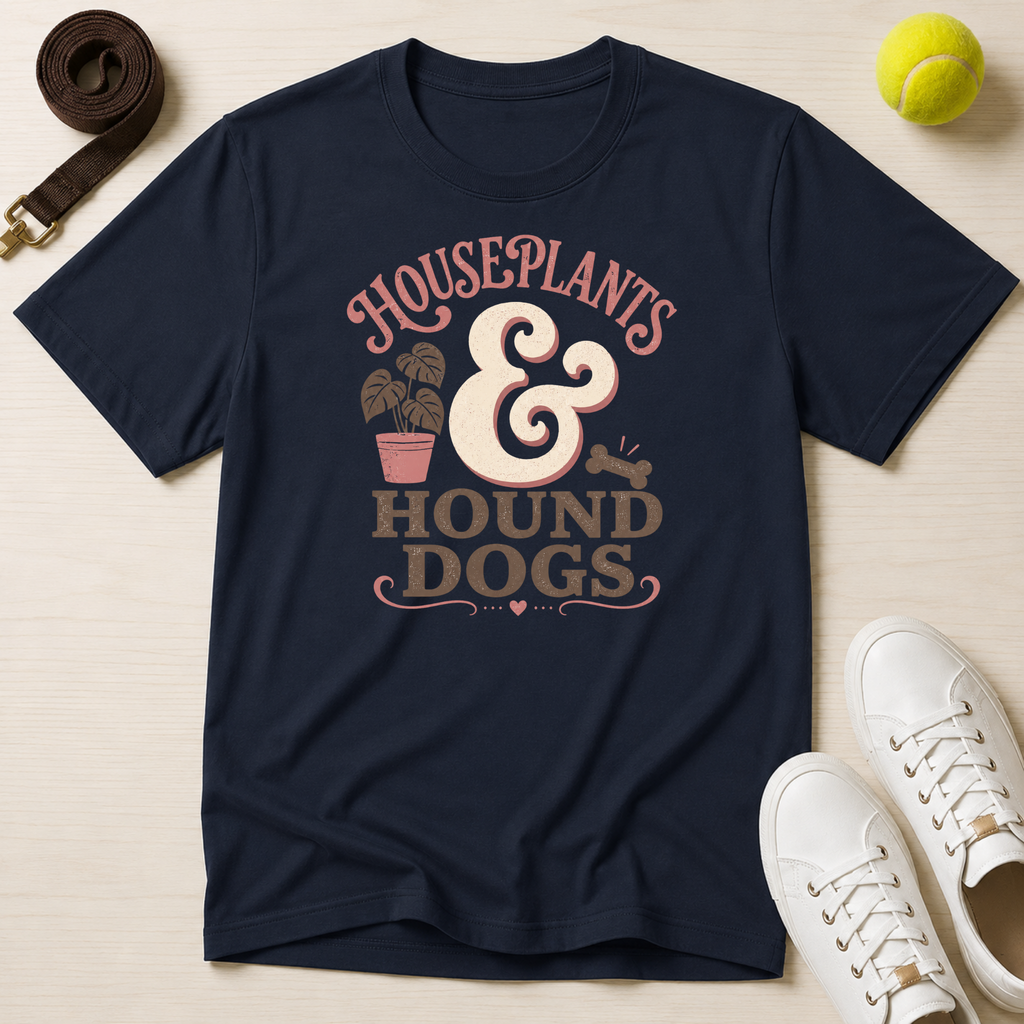 Houseplants & Hound Dogs T‑Shirt