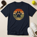 Retro Sunset Paw, Classic Tee